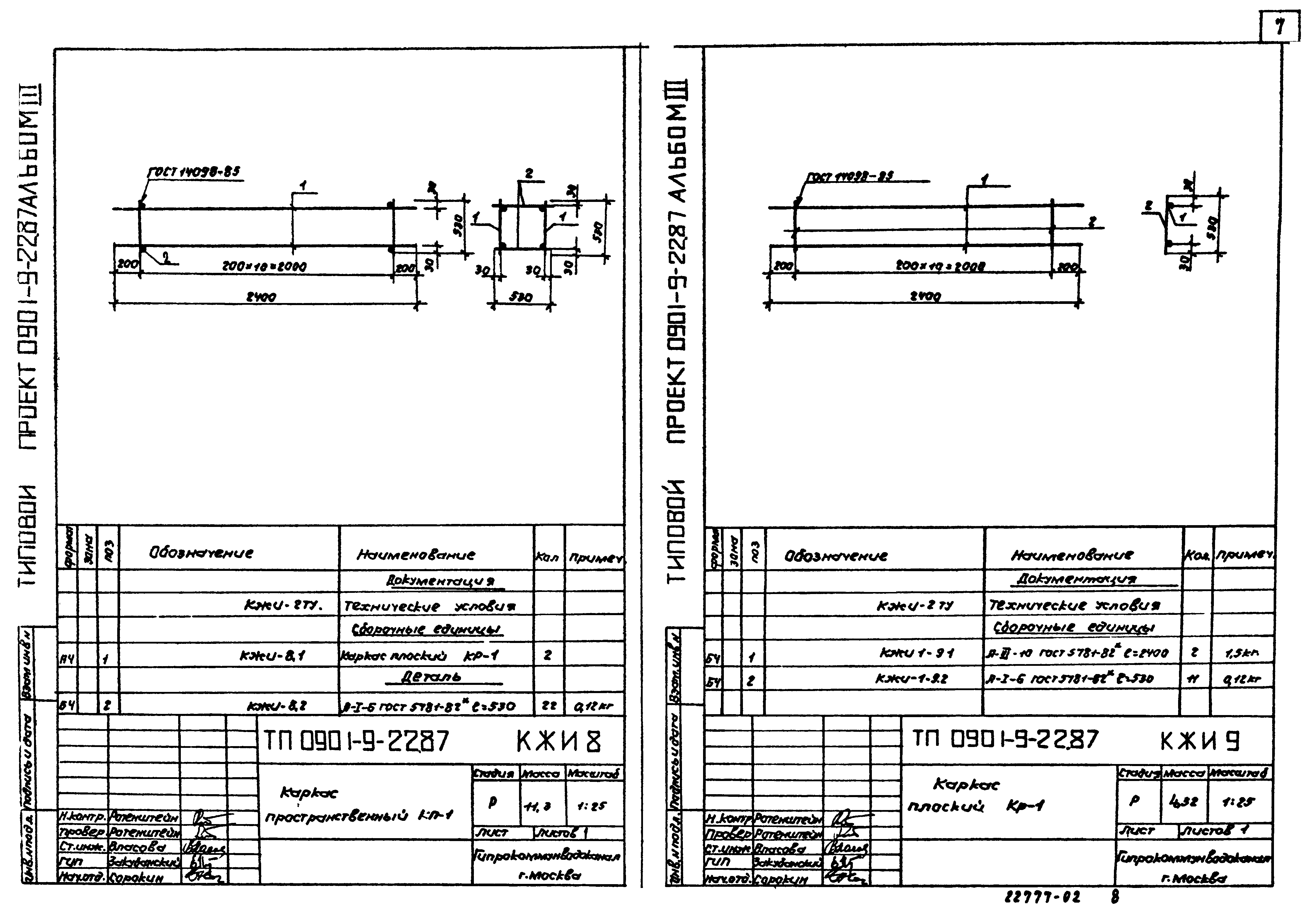 Типовой проект 0901-9-22.87