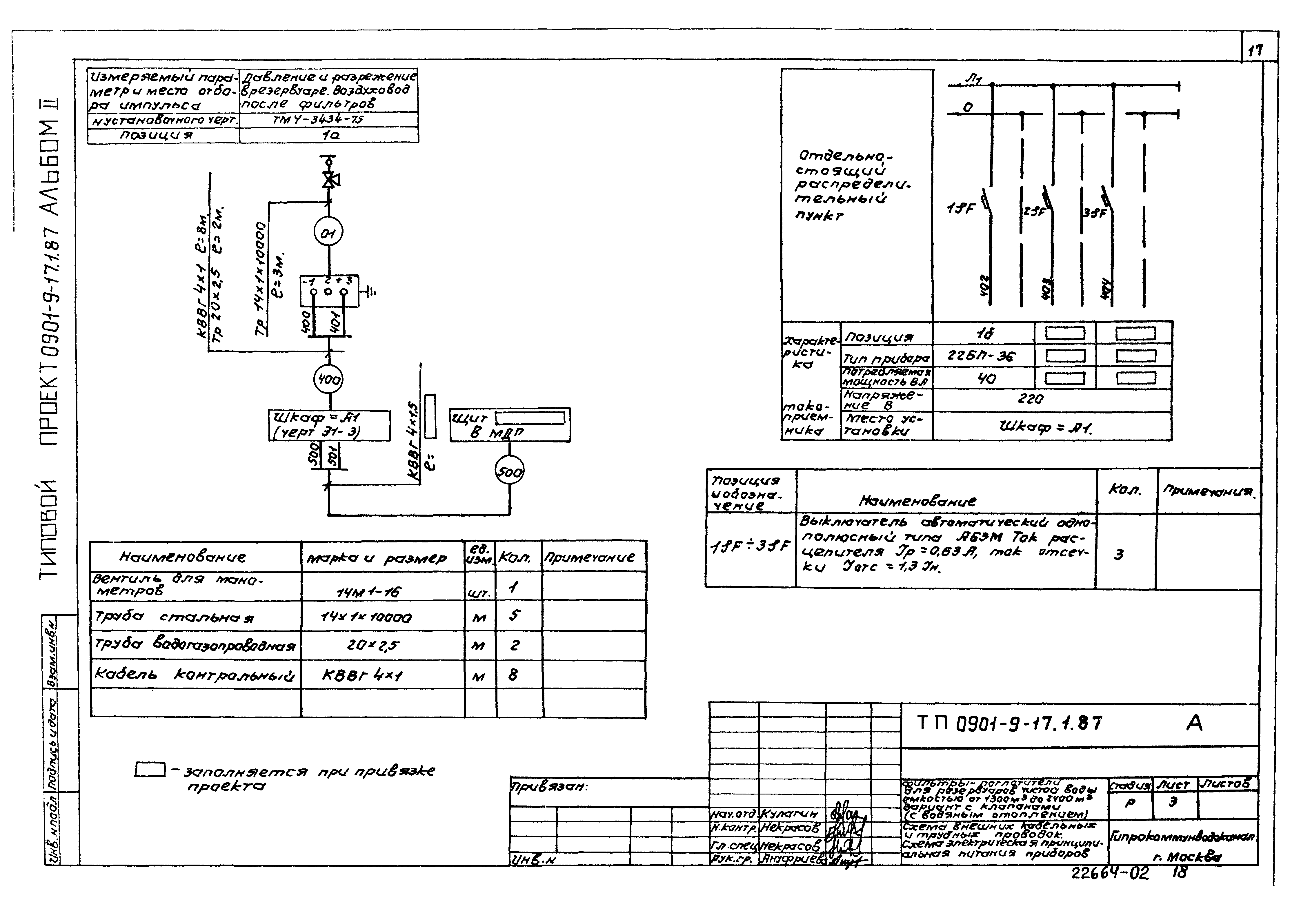 Типовой проект 0901-9-22.87