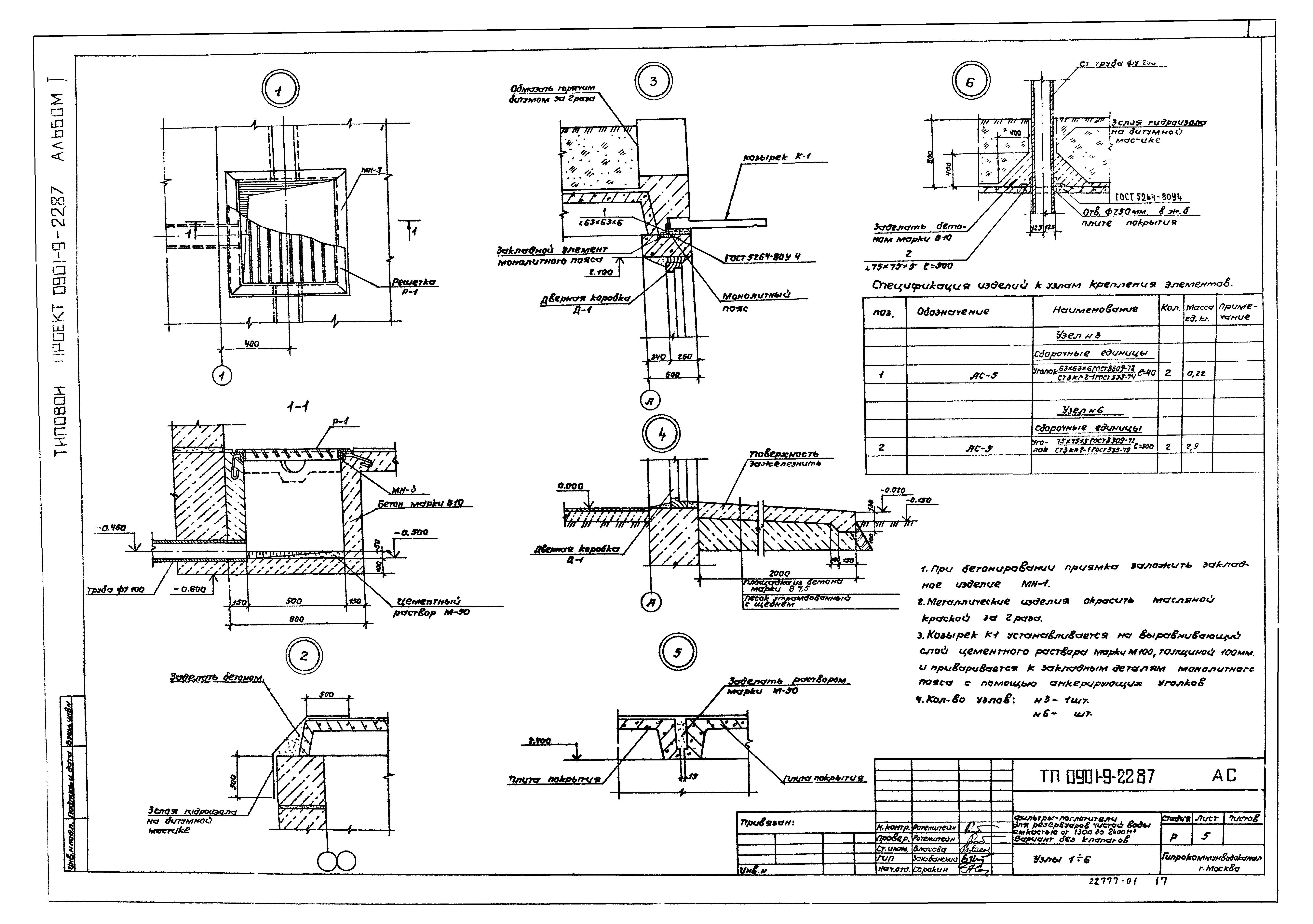 Типовой проект 0901-9-22.87