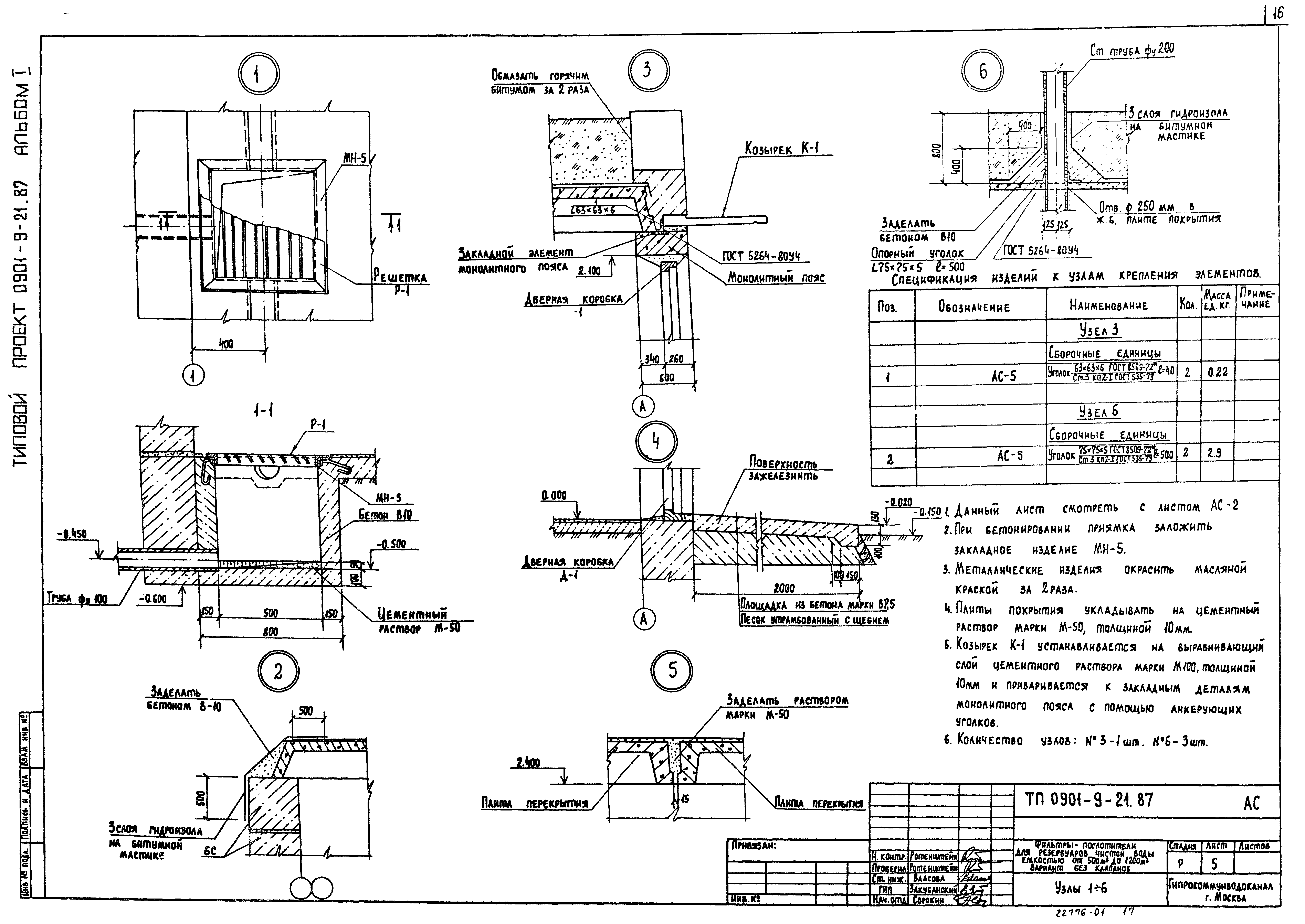Типовой проект 0901-9-21.87