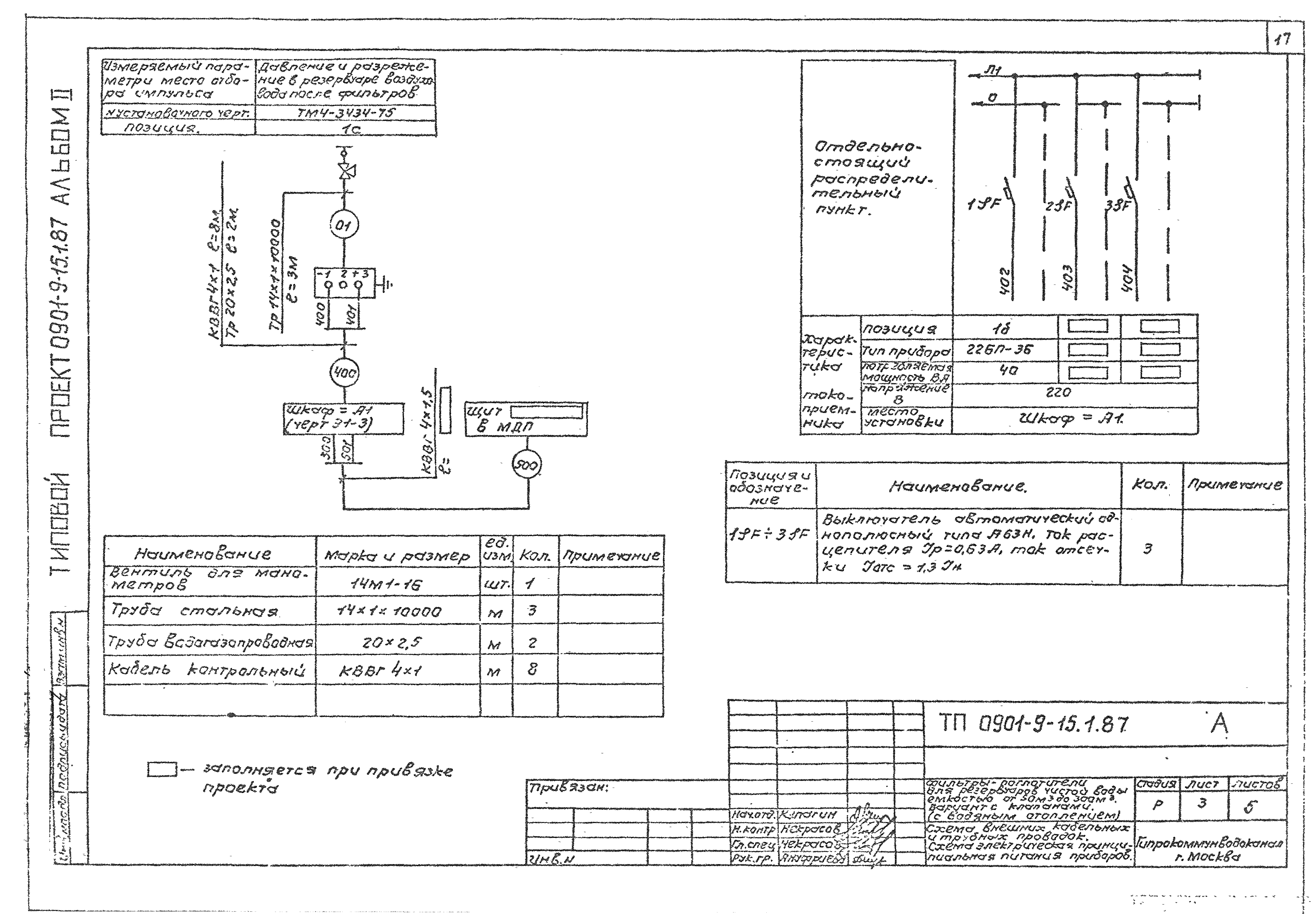 Типовой проект 0901-9-20.87