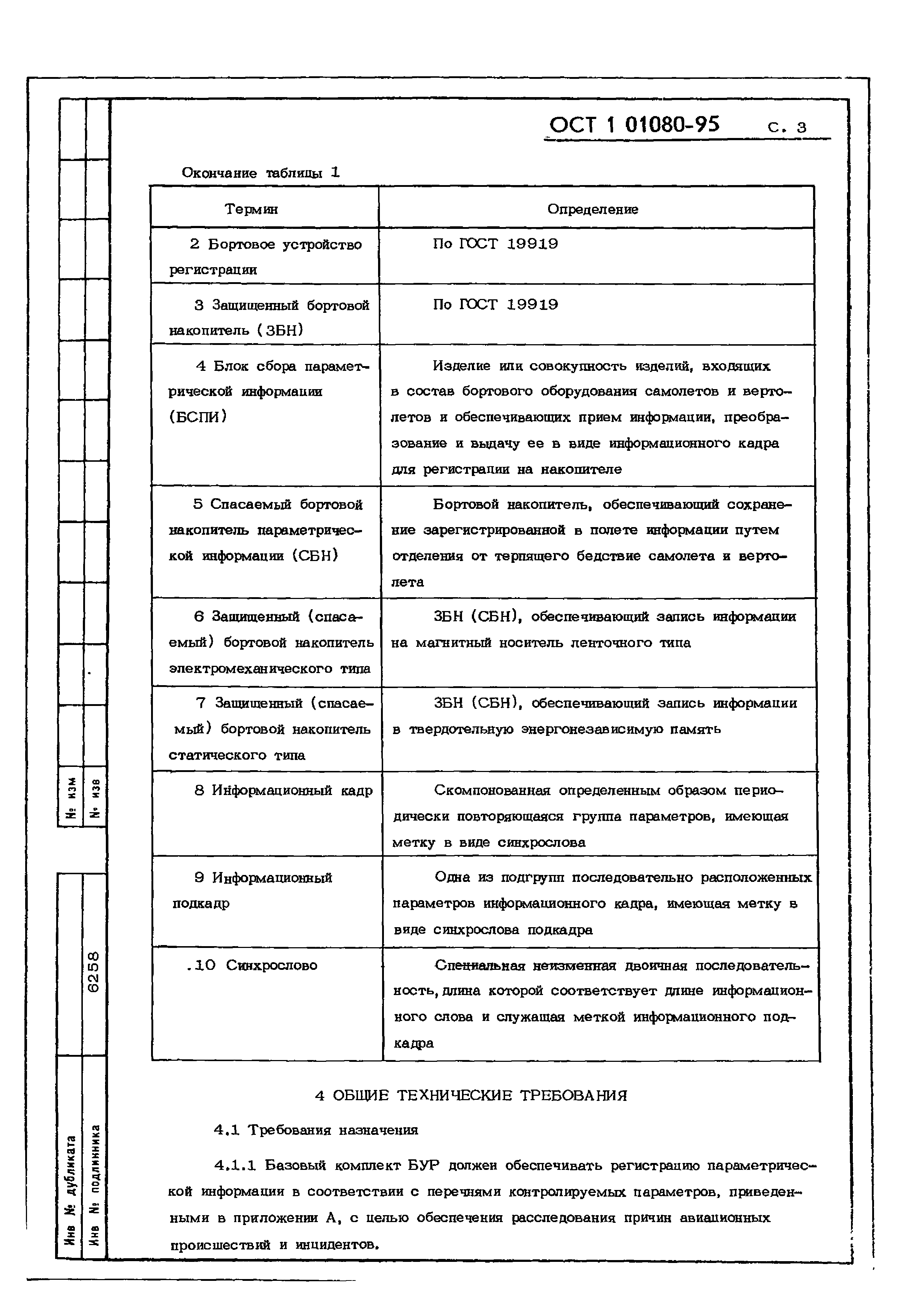 ОСТ 1 01080-95