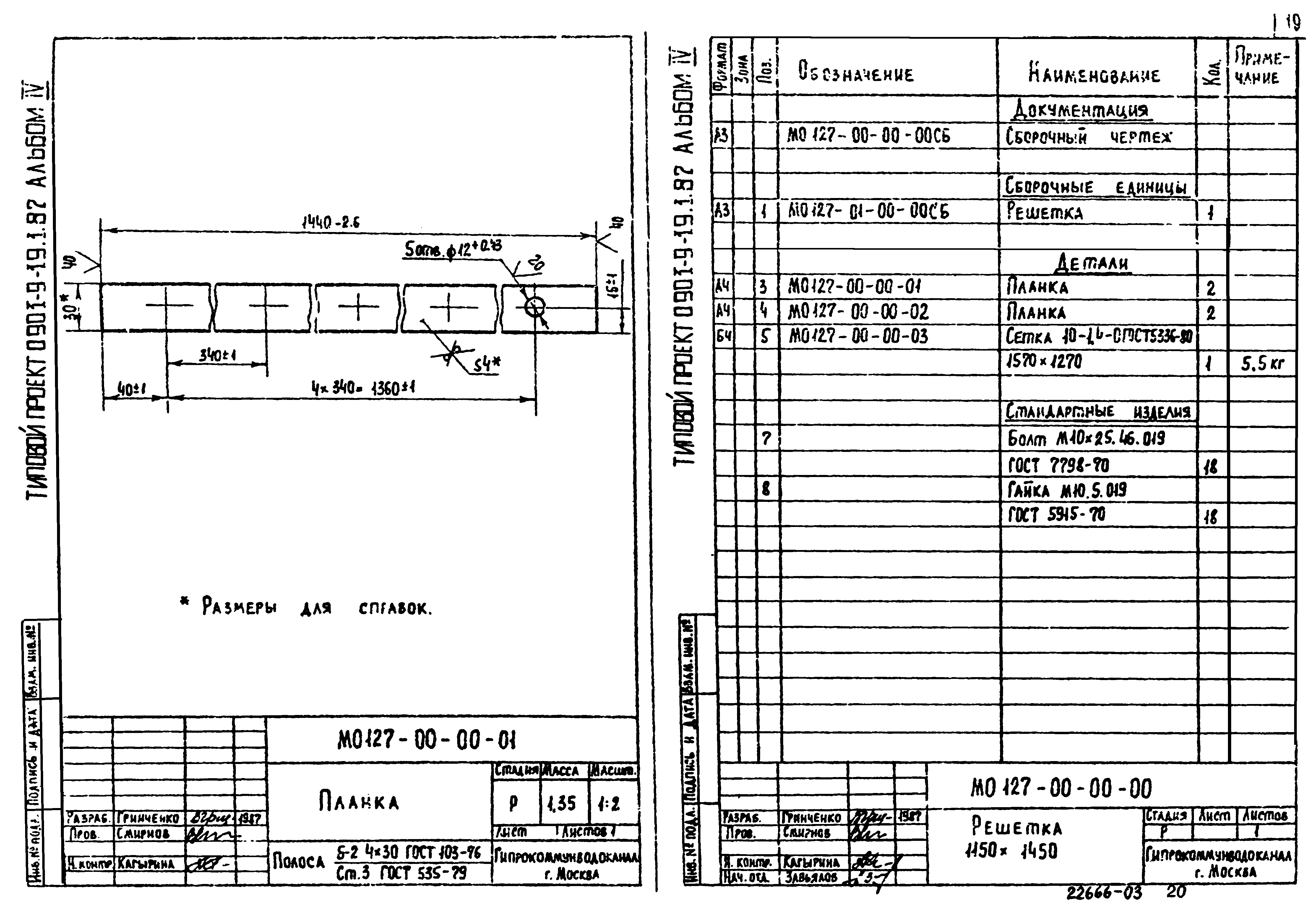 Типовой проект 0901-9-19.1.87