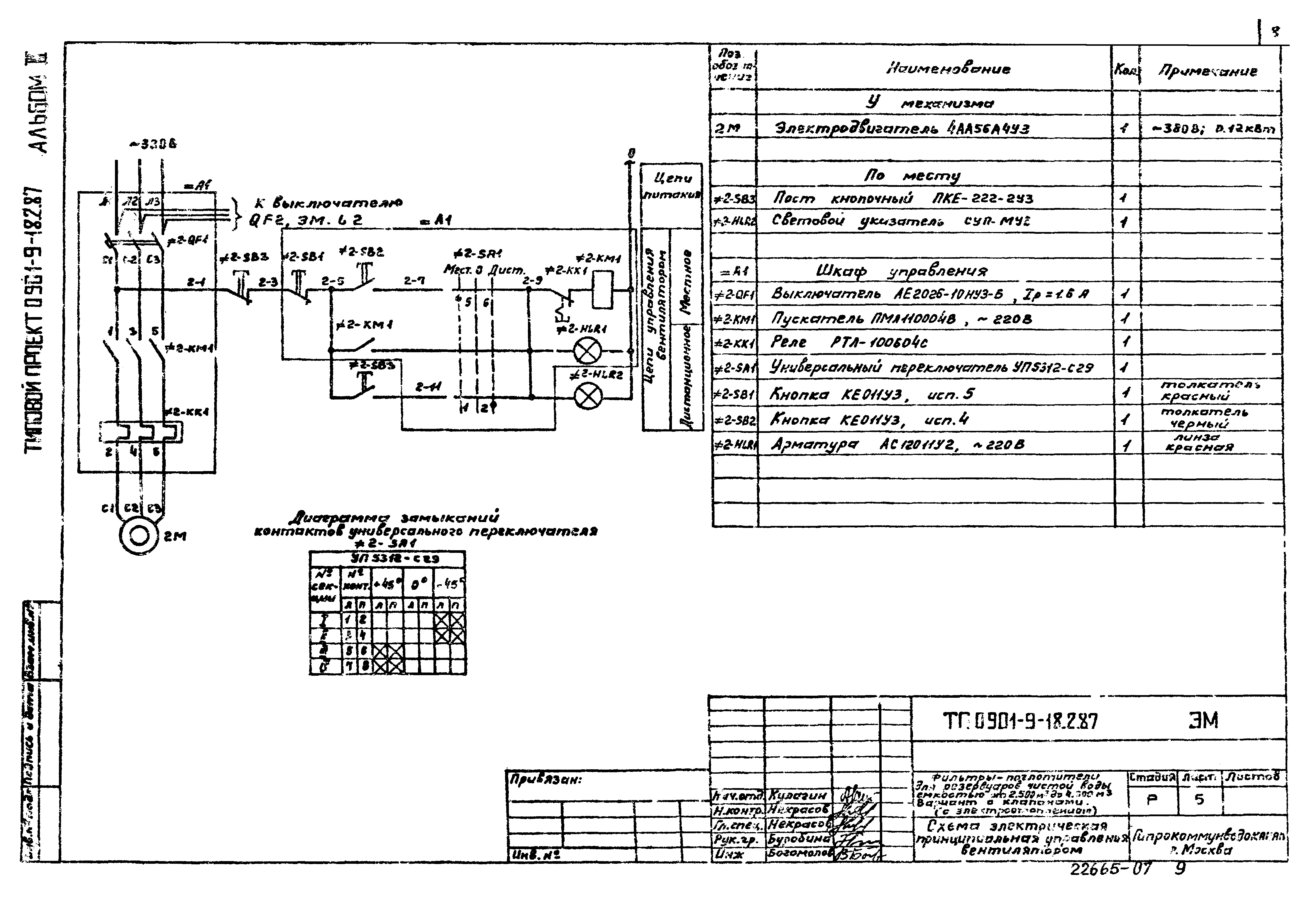 Типовой проект 0901-9-18.2.87