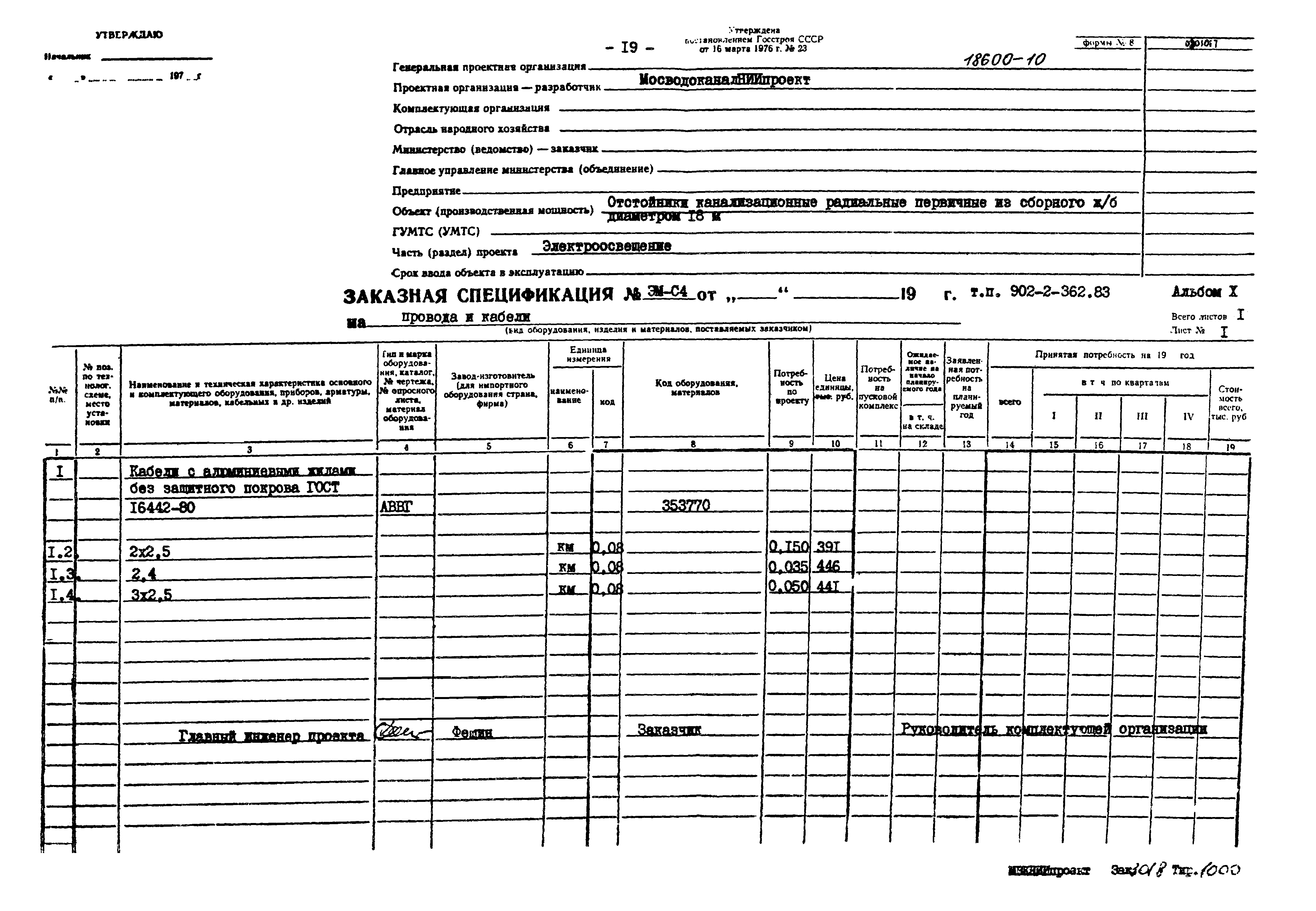 Типовой проект 902-2-362.83