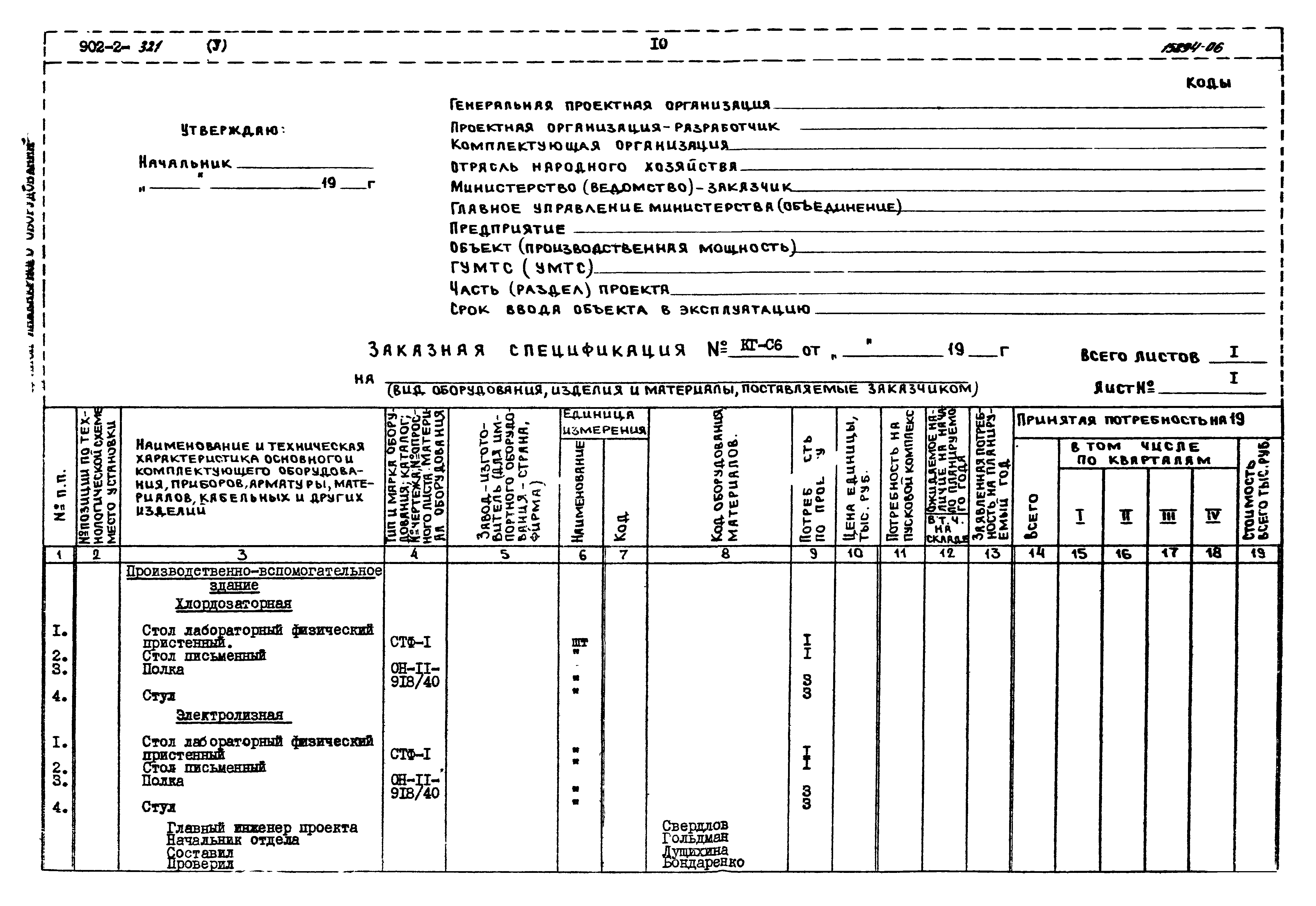 Типовой проект 902-2-321