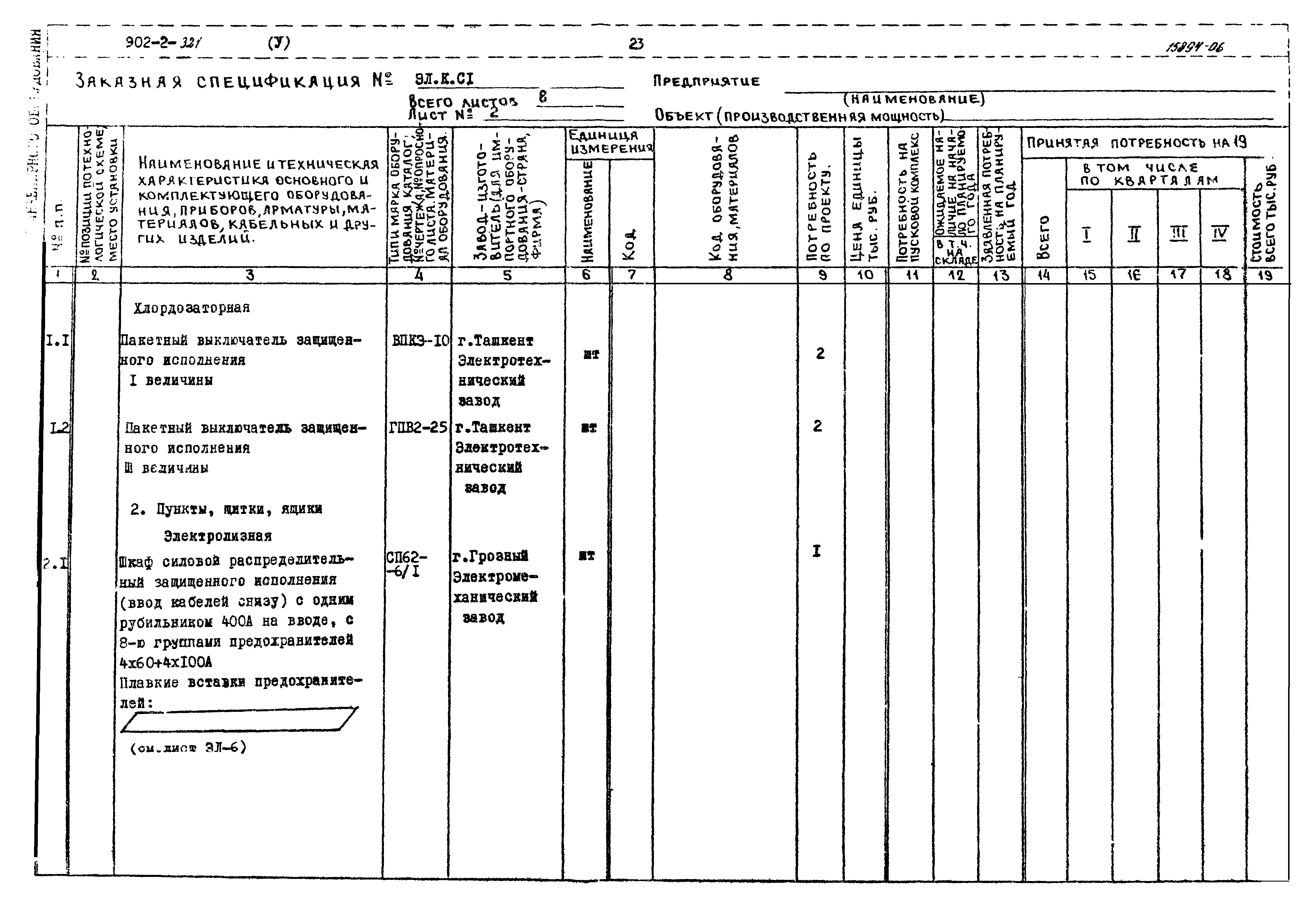 Типовой проект 902-2-321