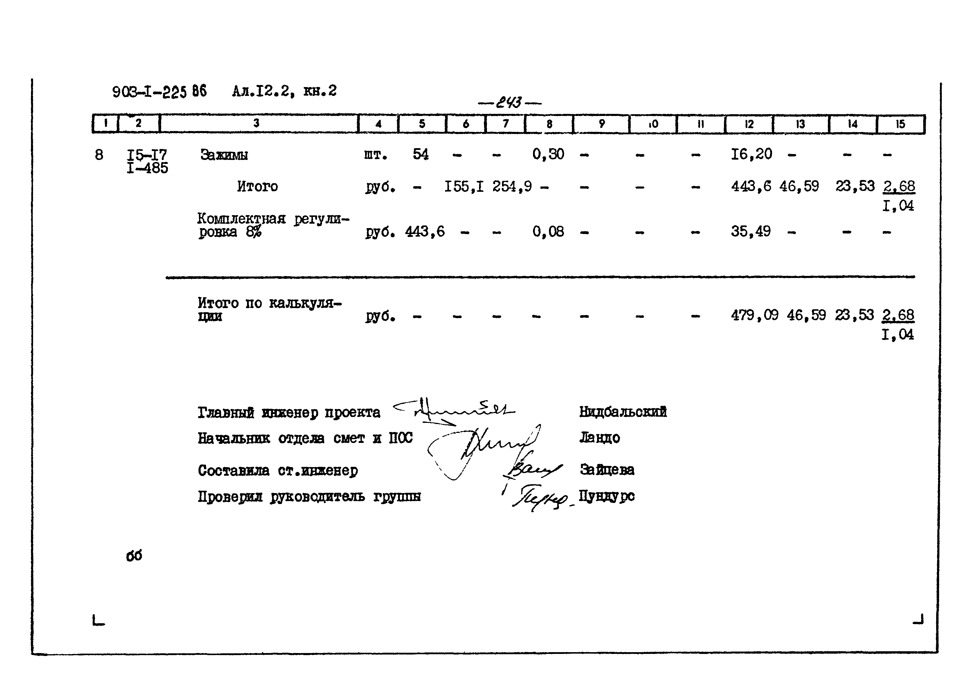 Типовой проект 903-1-225.86