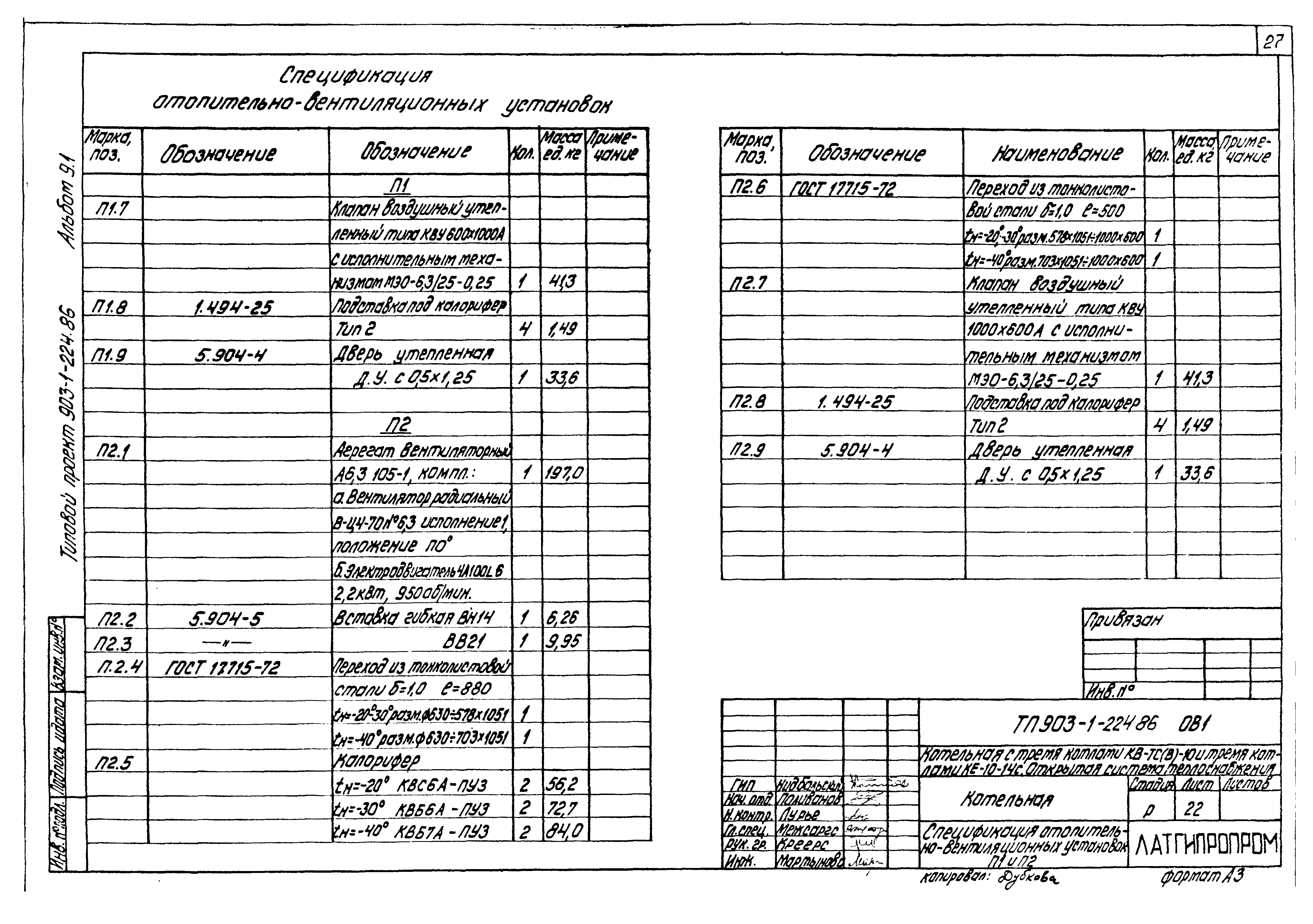 Типовой проект 903-1-225.86