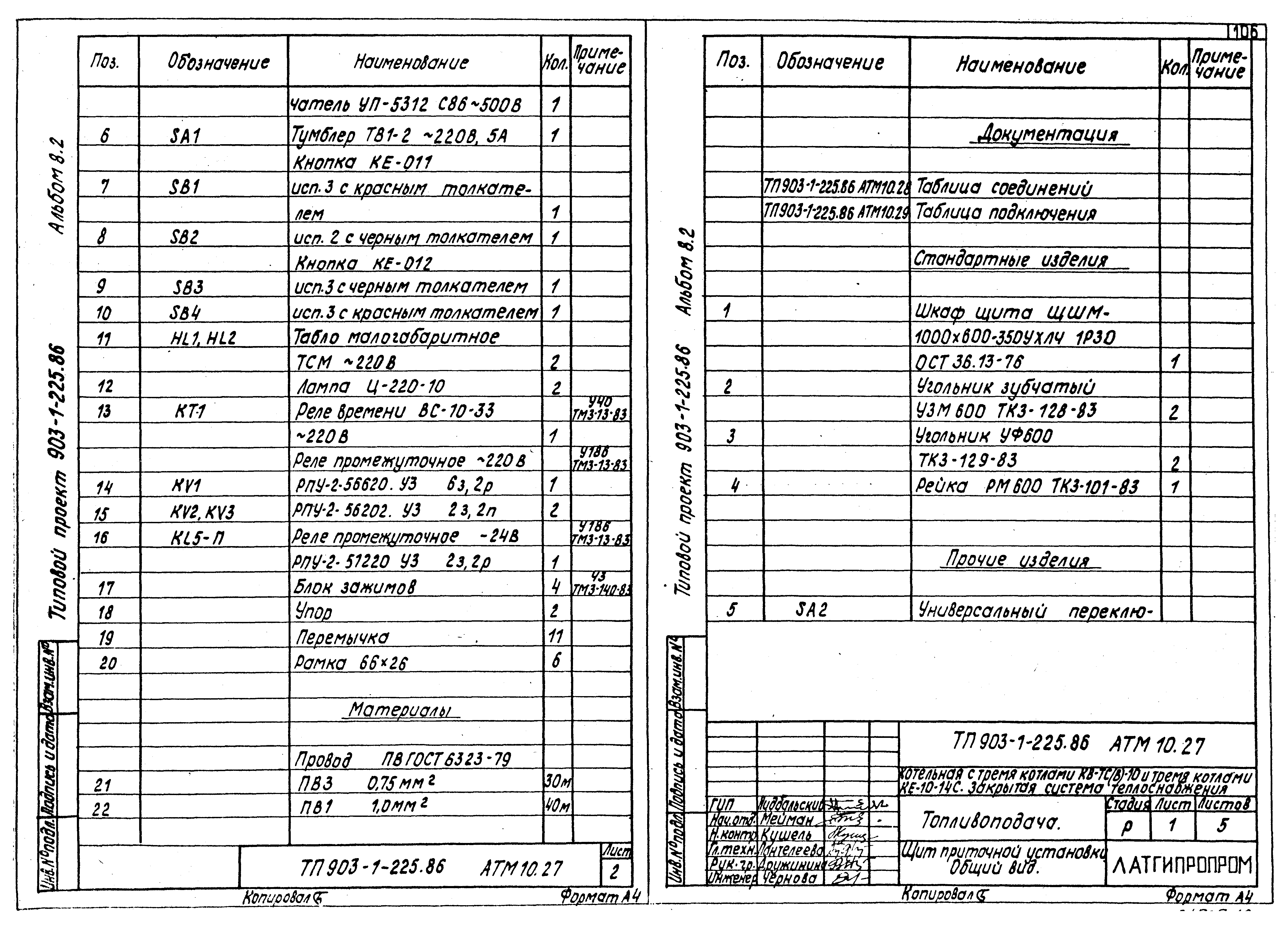 Типовой проект 903-1-225.86