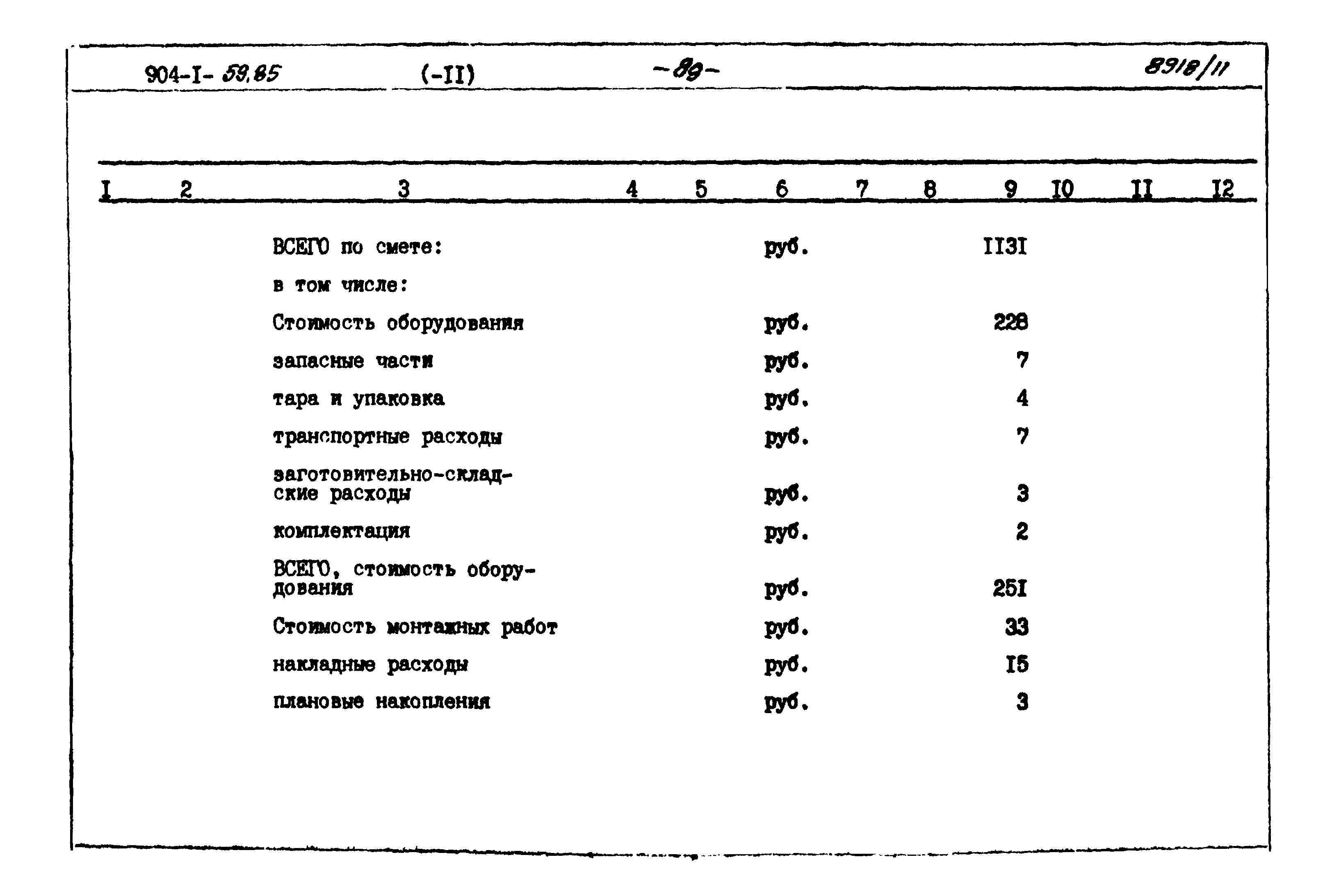 Типовой проект 904-1-59.85