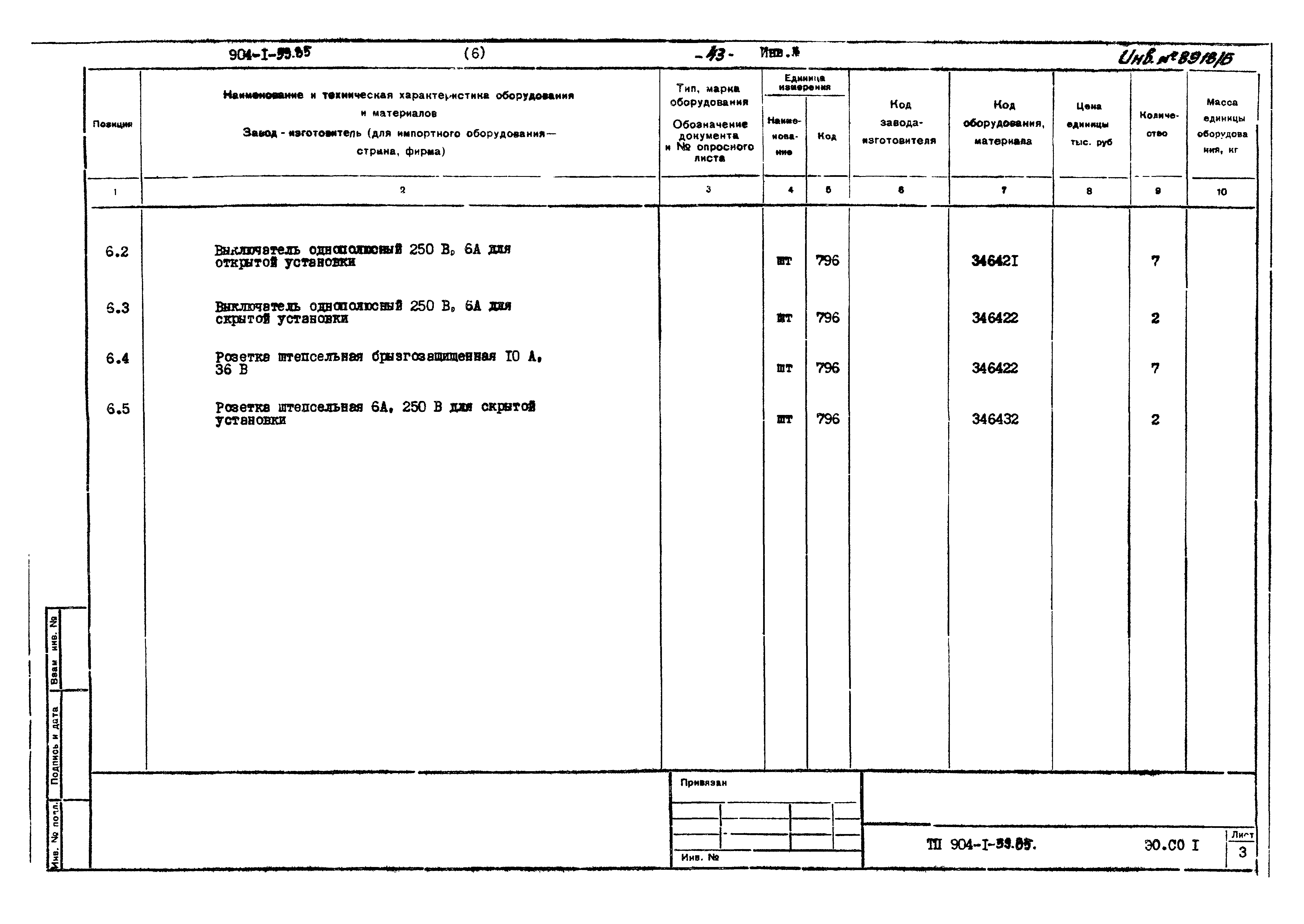 Типовой проект 904-1-59.85