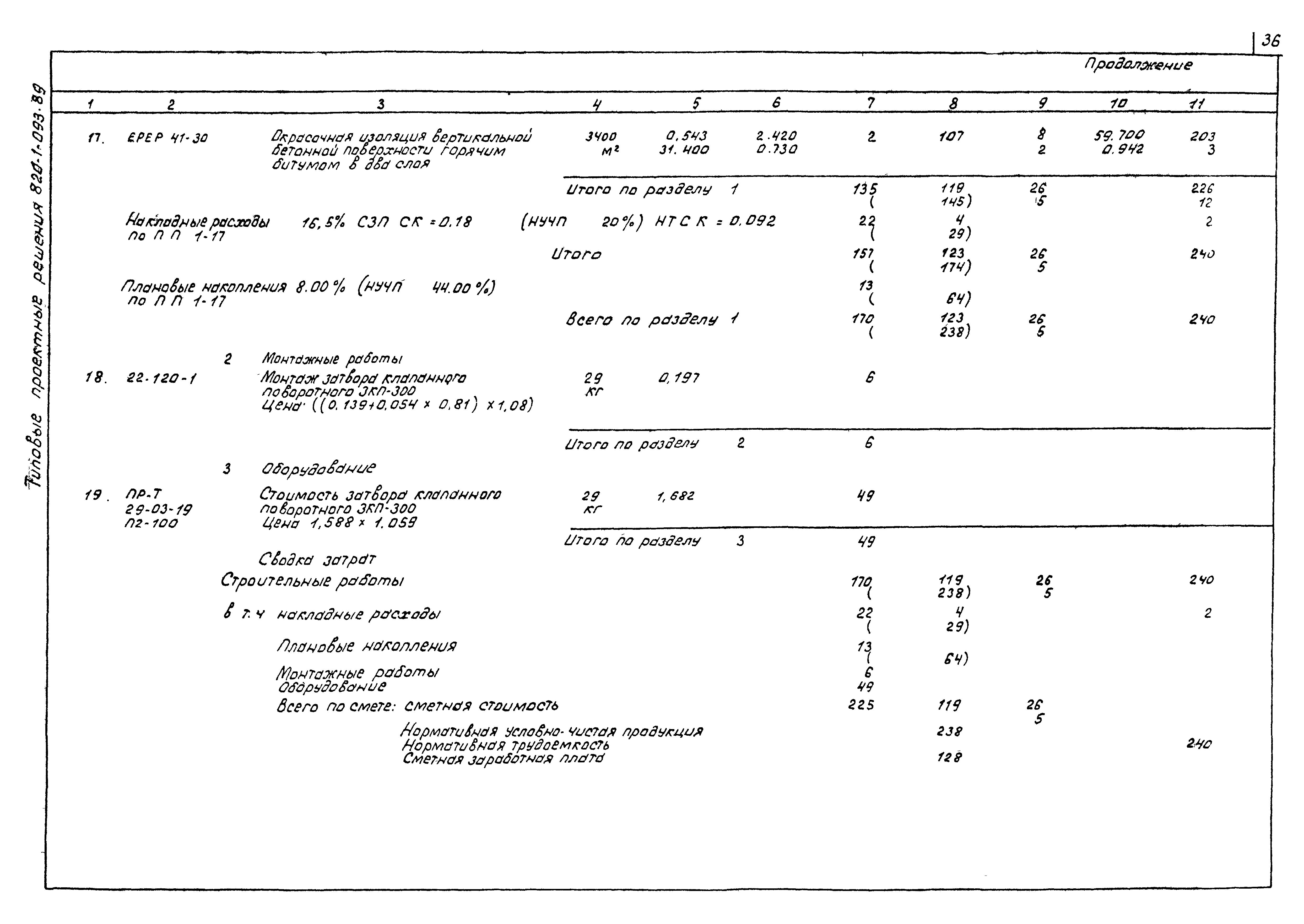 Типовые проектные решения 820-1-093.89