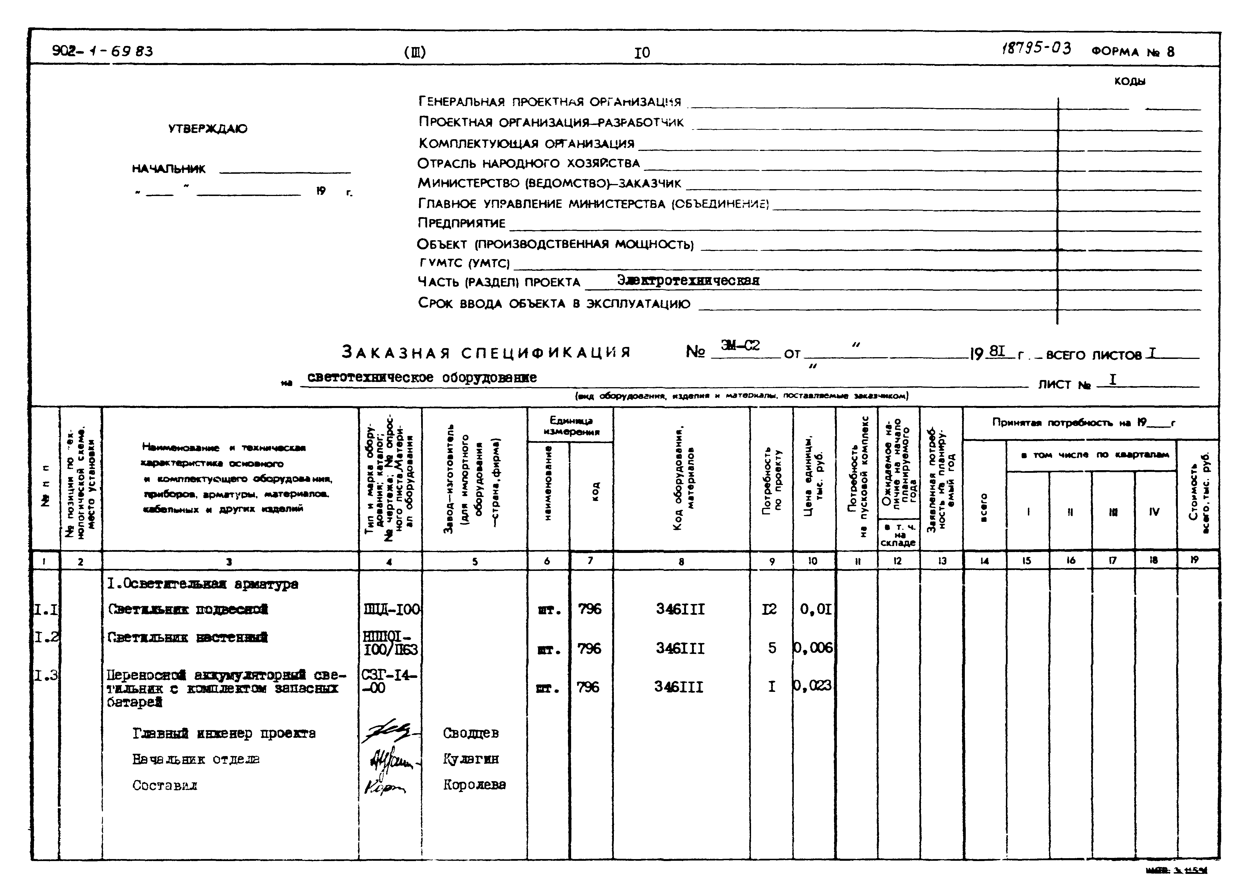 Типовой проект 902-1-69.83