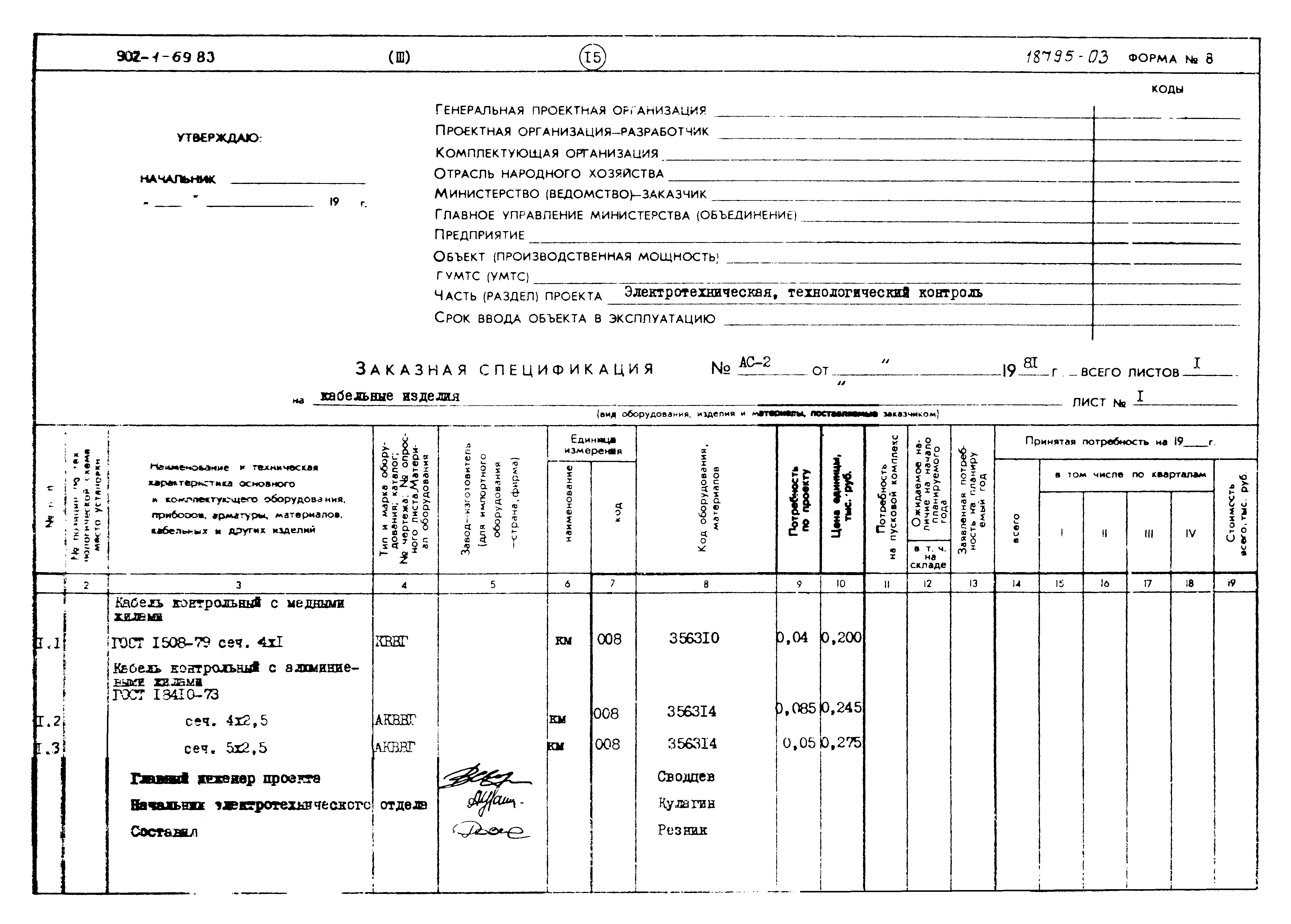 Типовой проект 902-1-69.83