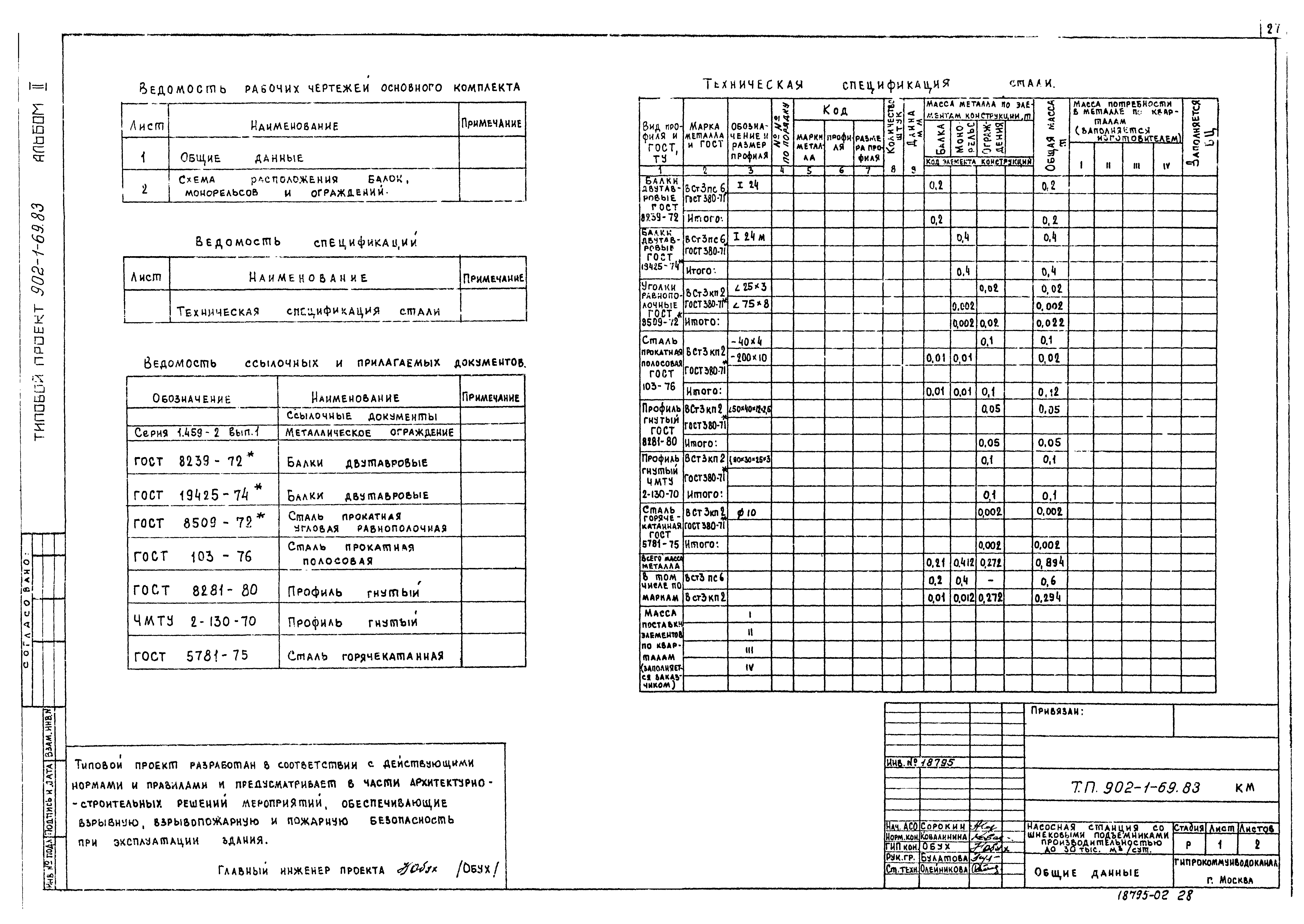 Типовой проект 902-1-69.83