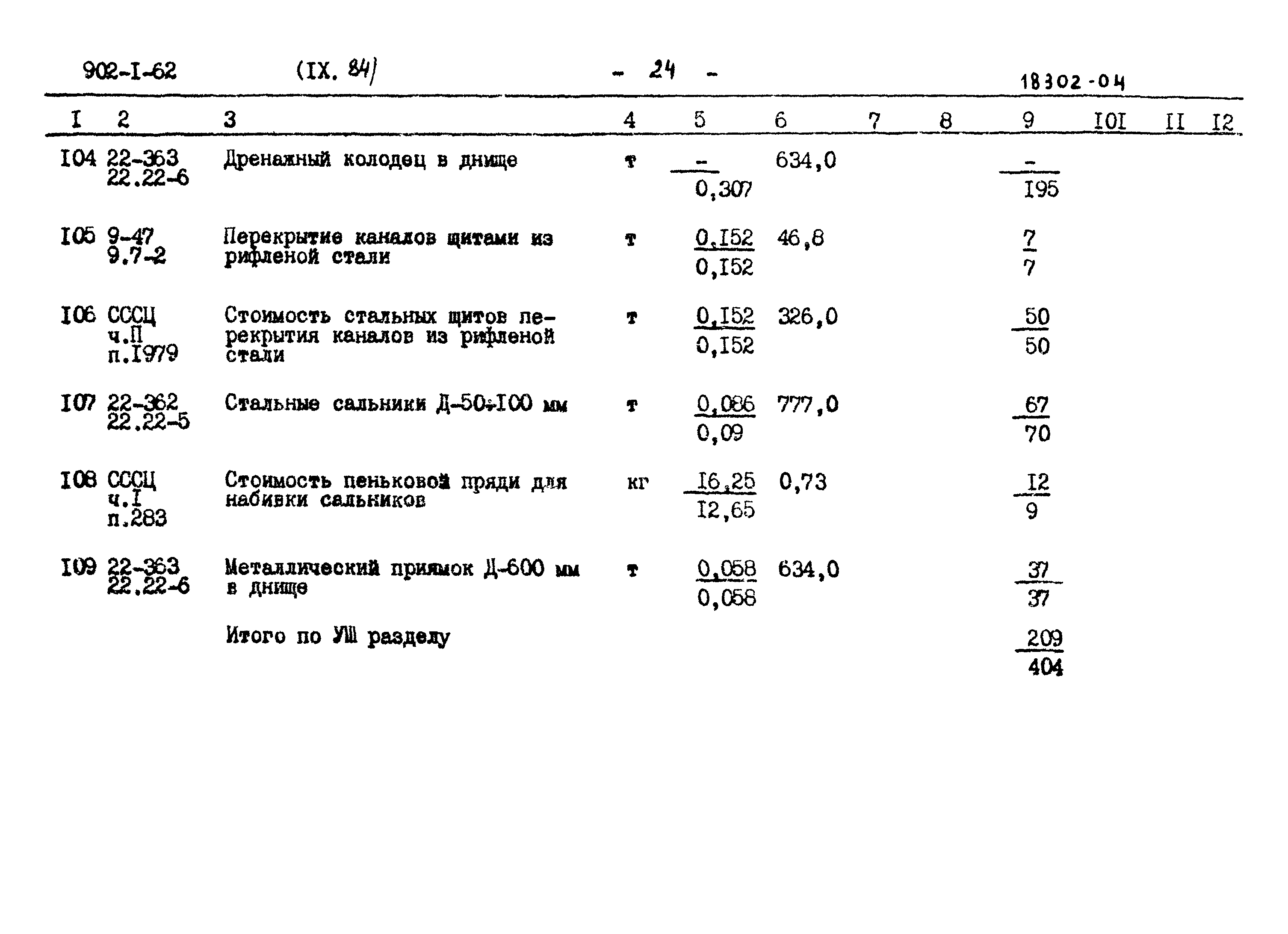 Типовой проект 902-1-62