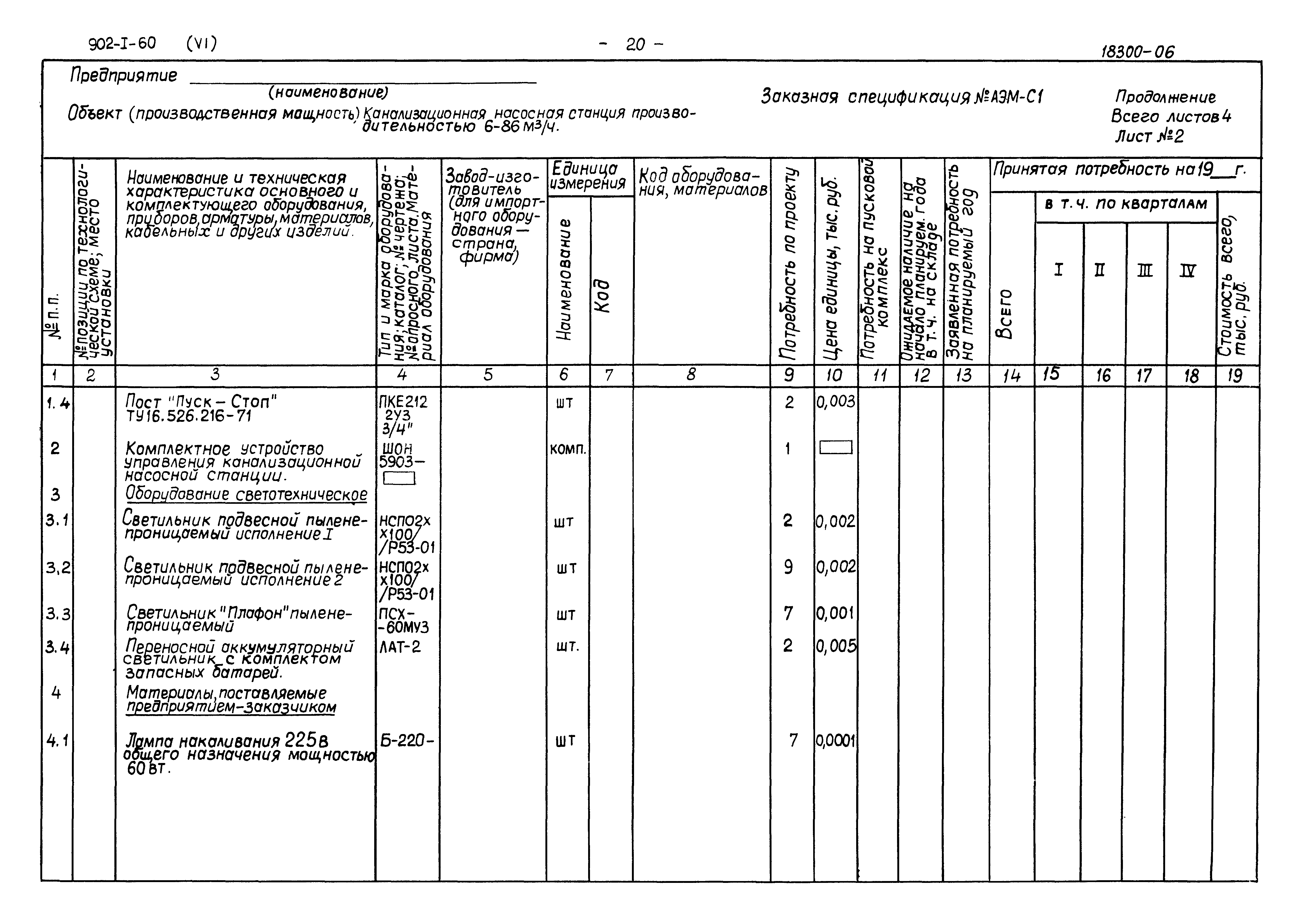 Типовой проект 902-1-60