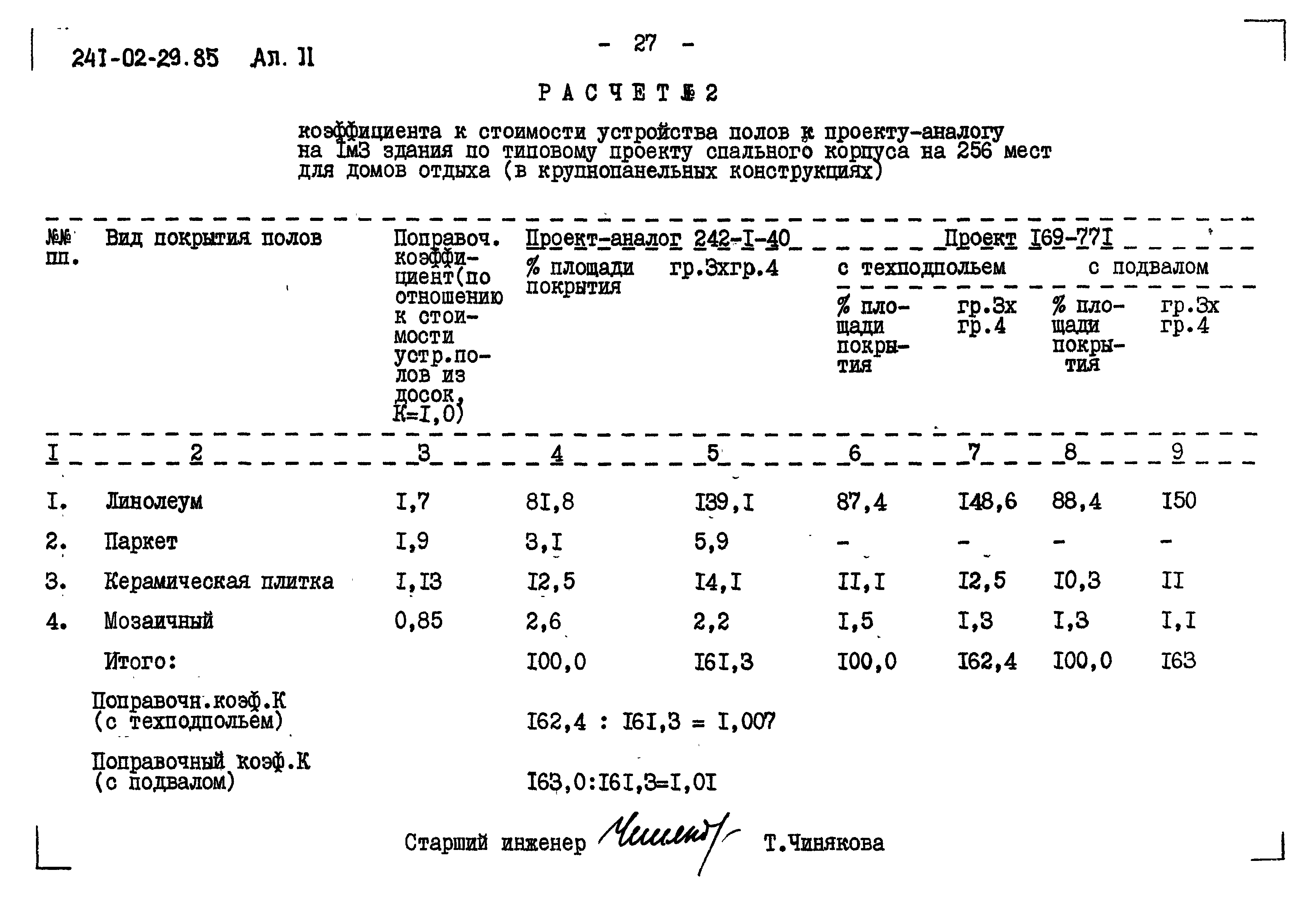 Типовой проект 241-02-29.85