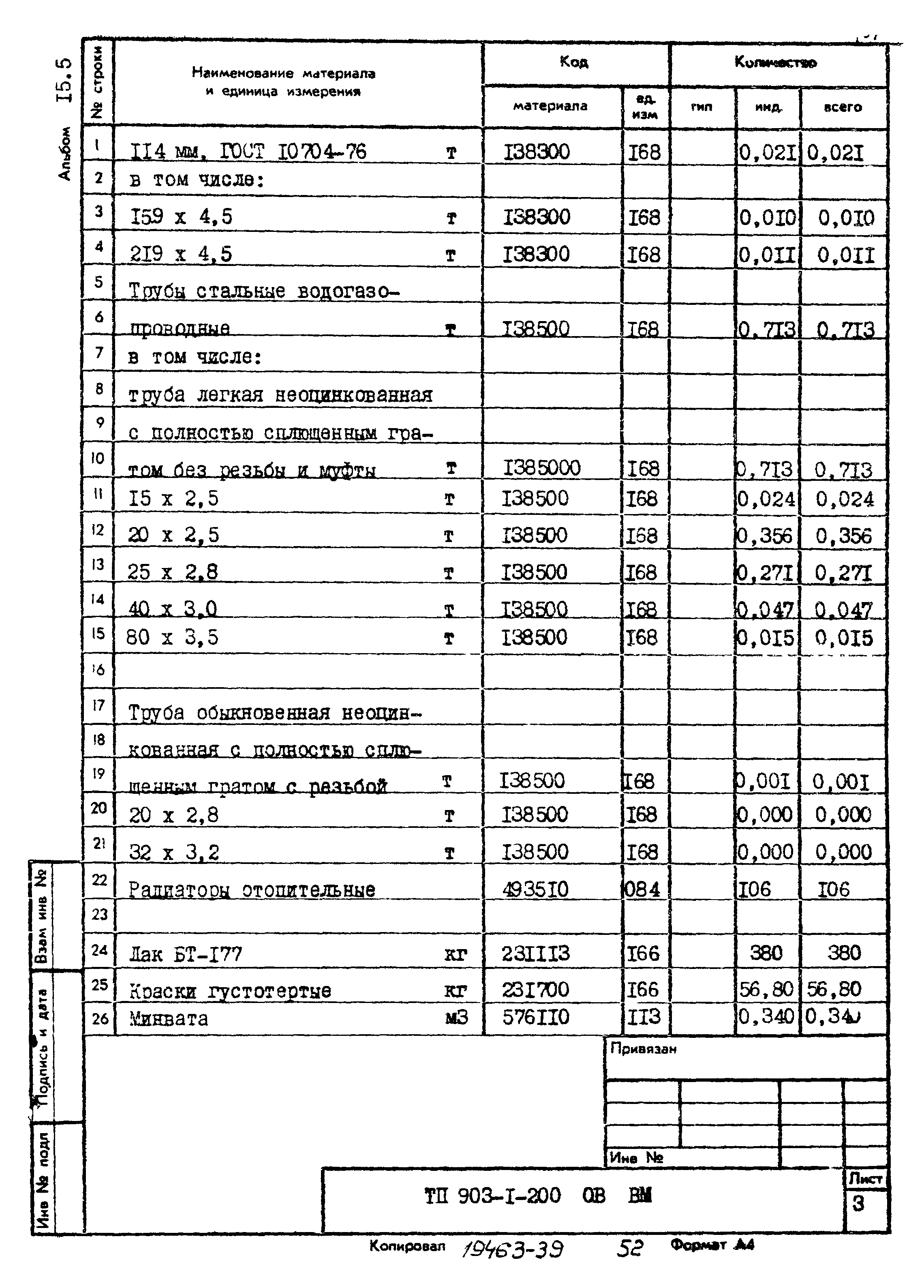Типовой проект 903-1-200