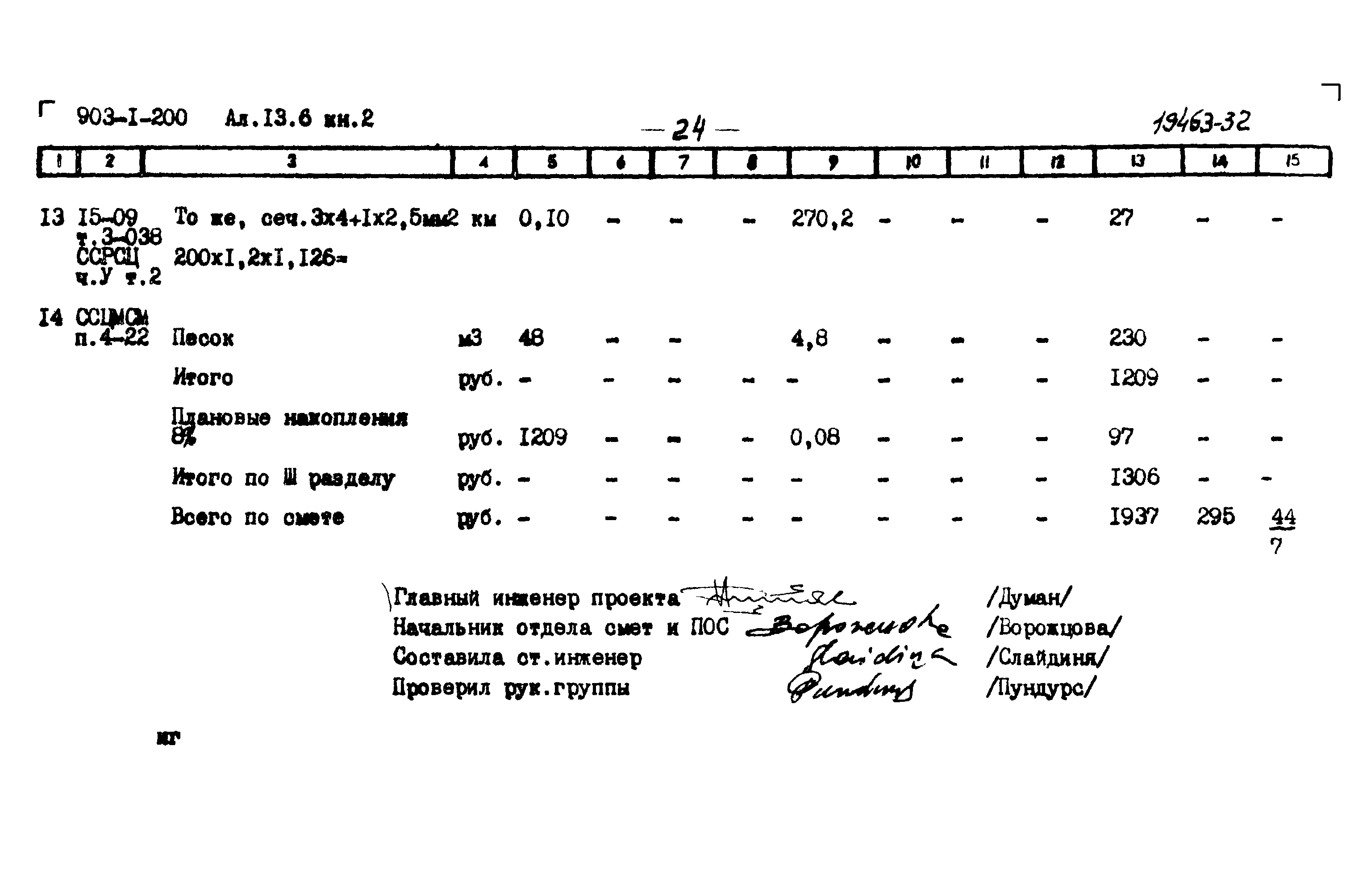 Типовой проект 903-1-200