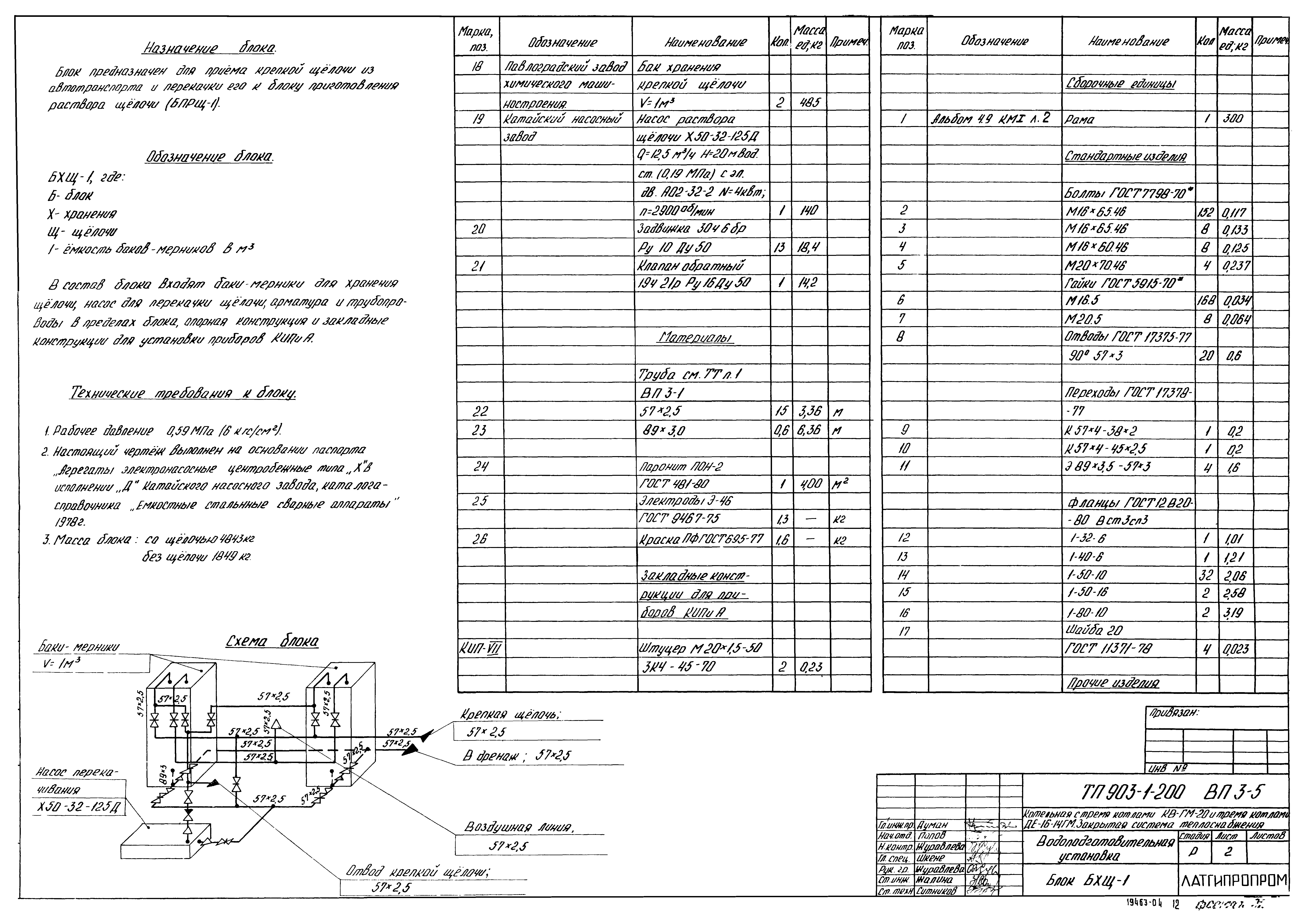 Типовой проект 903-1-200