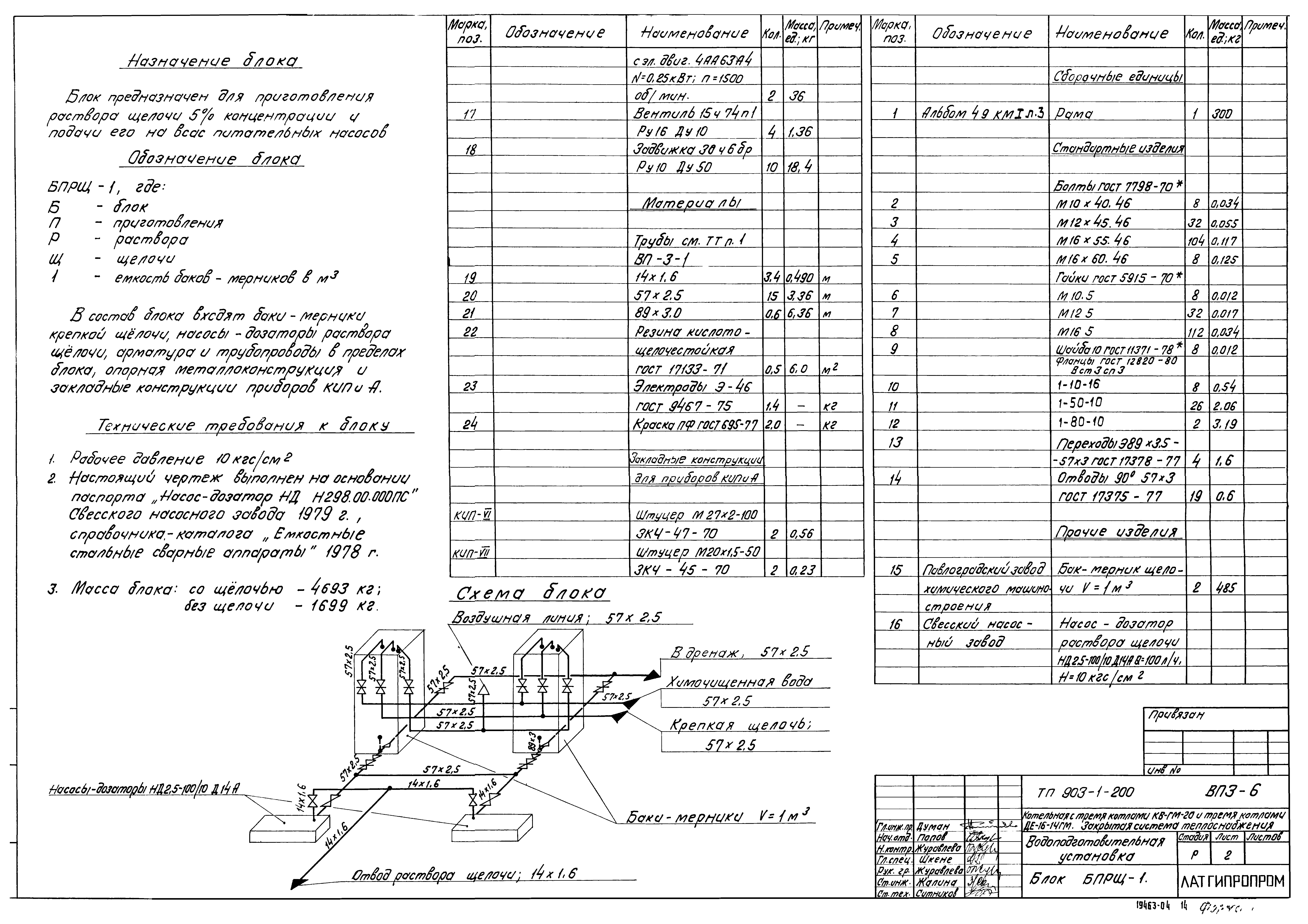 Типовой проект 903-1-200