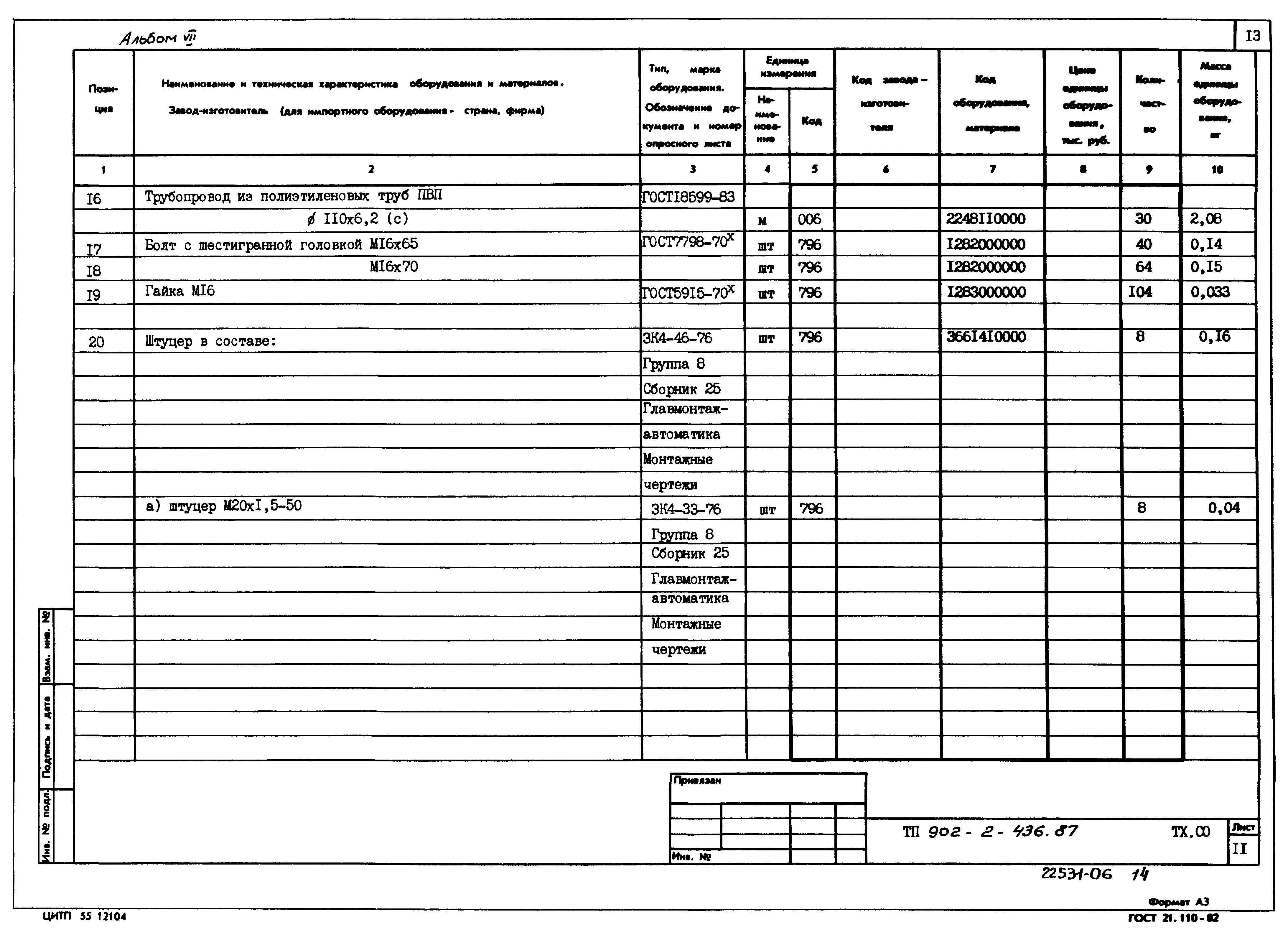 Типовой проект 902-2-436.87