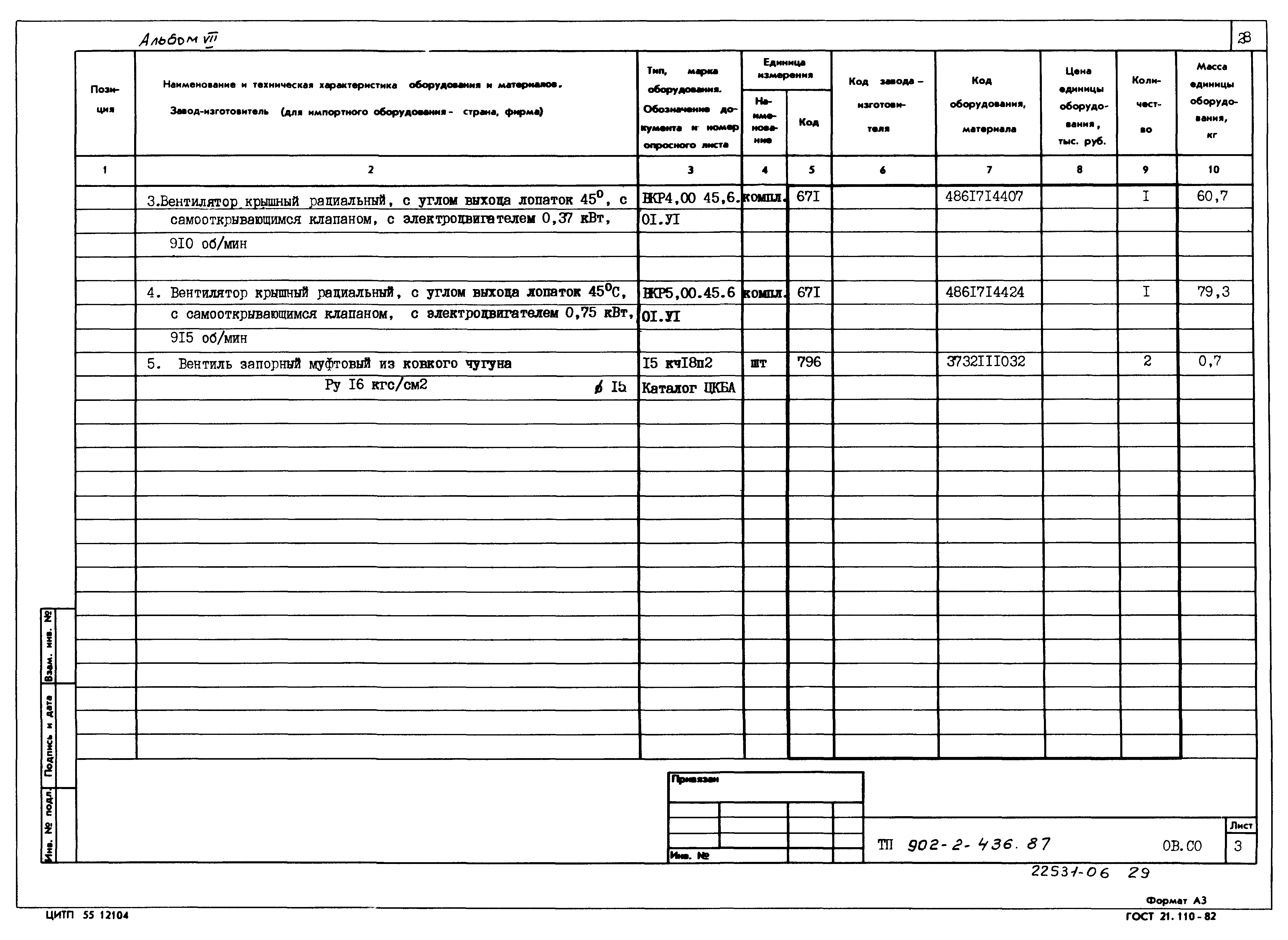 Типовой проект 902-2-436.87