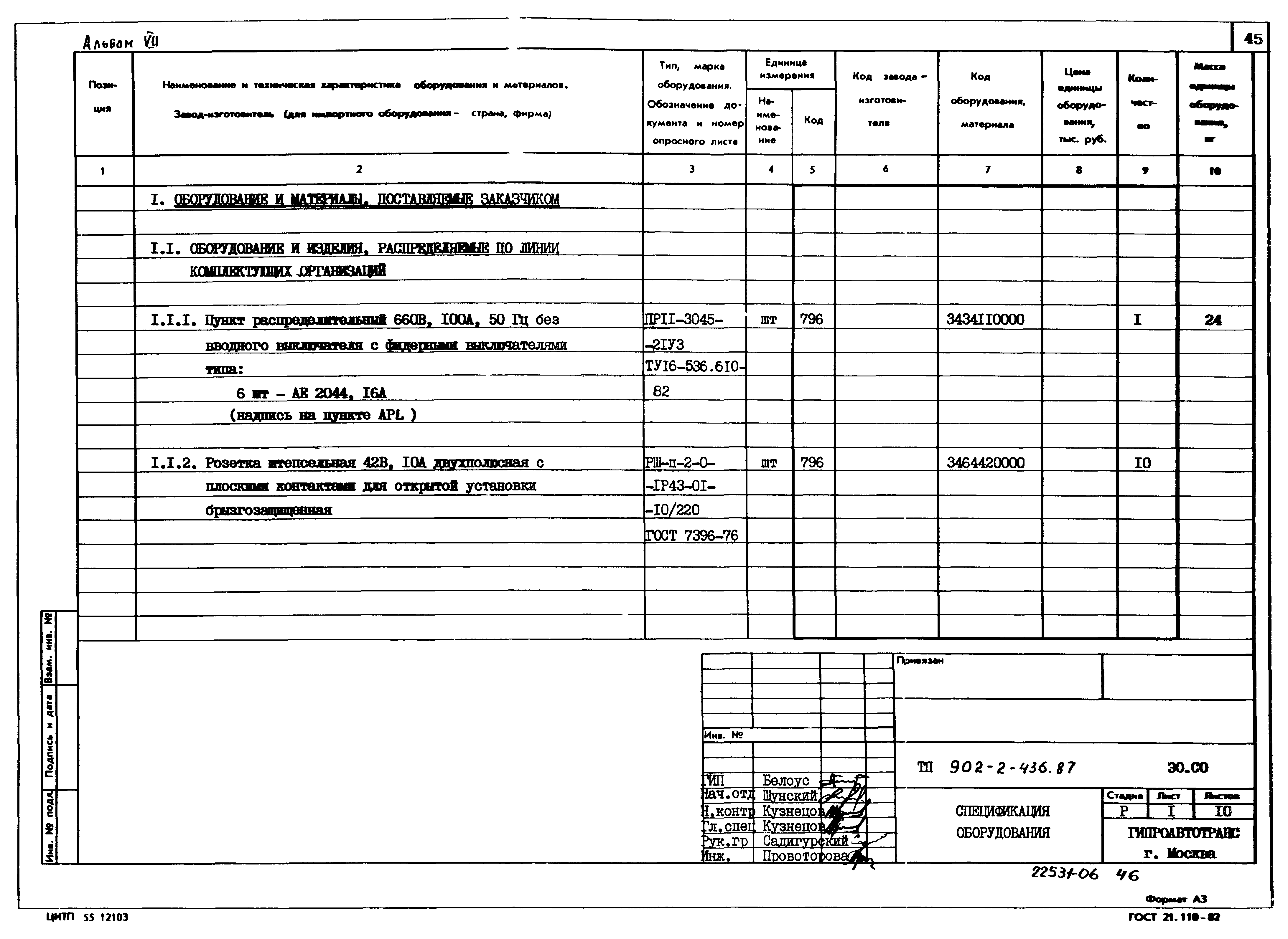 Типовой проект 902-2-436.87