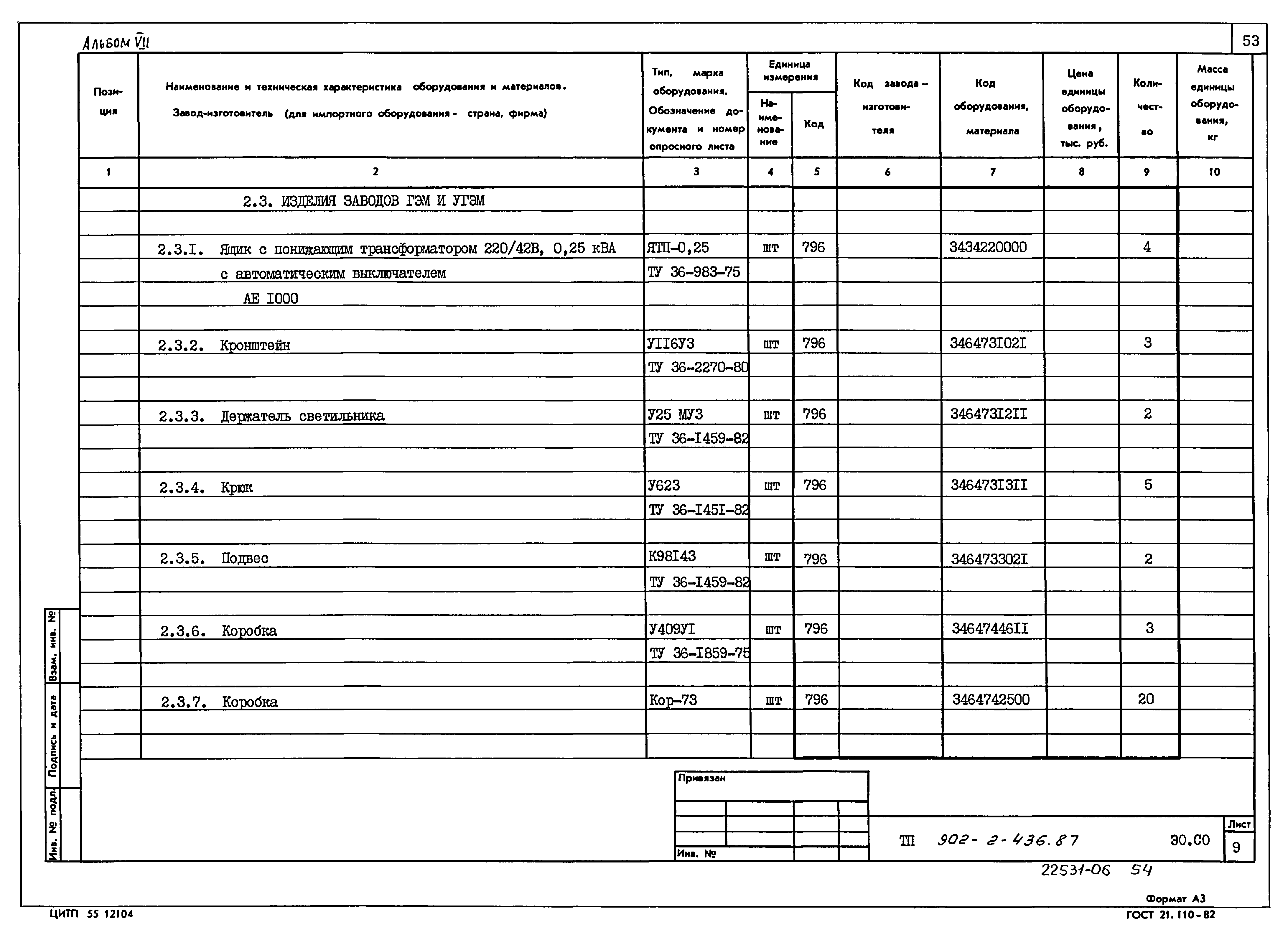 Типовой проект 902-2-436.87