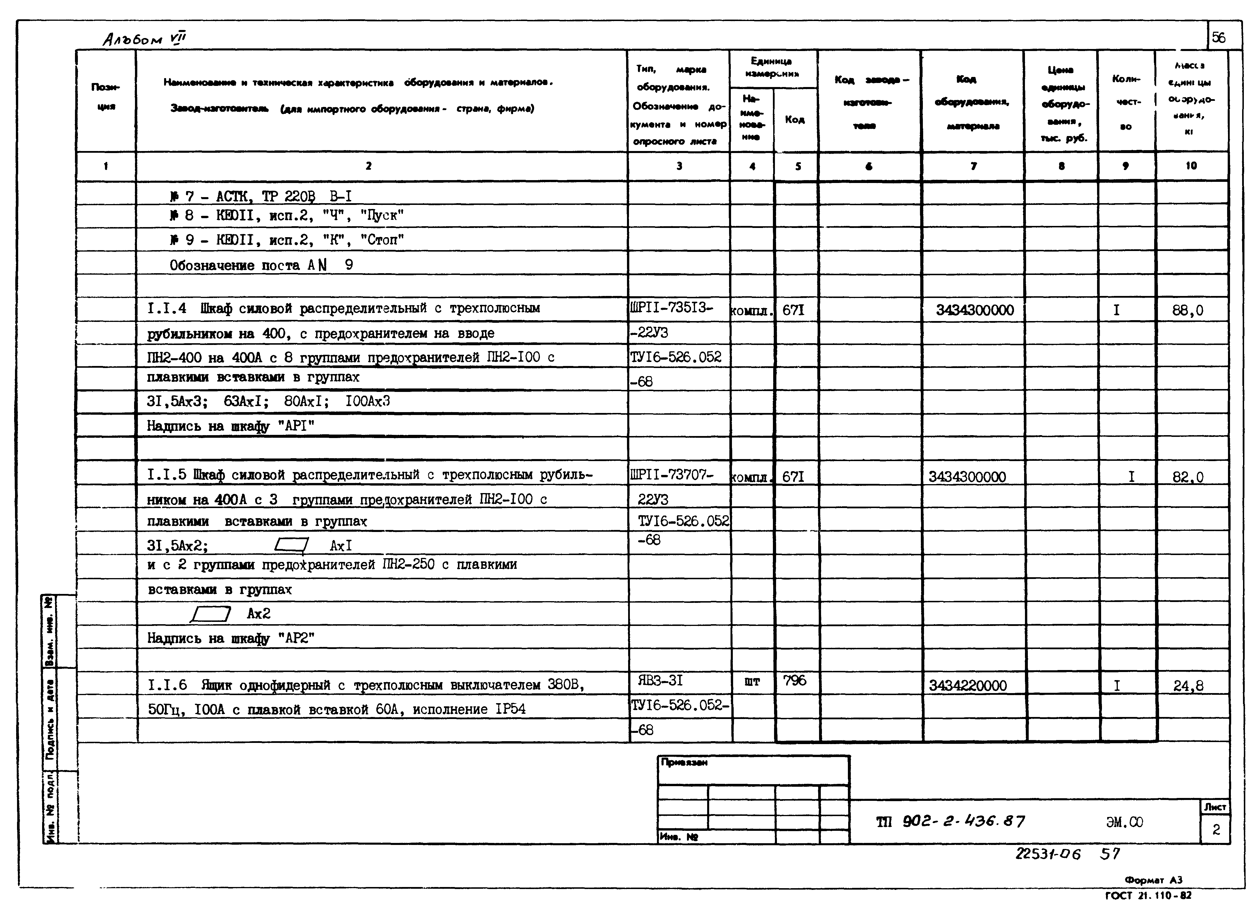 Типовой проект 902-2-436.87