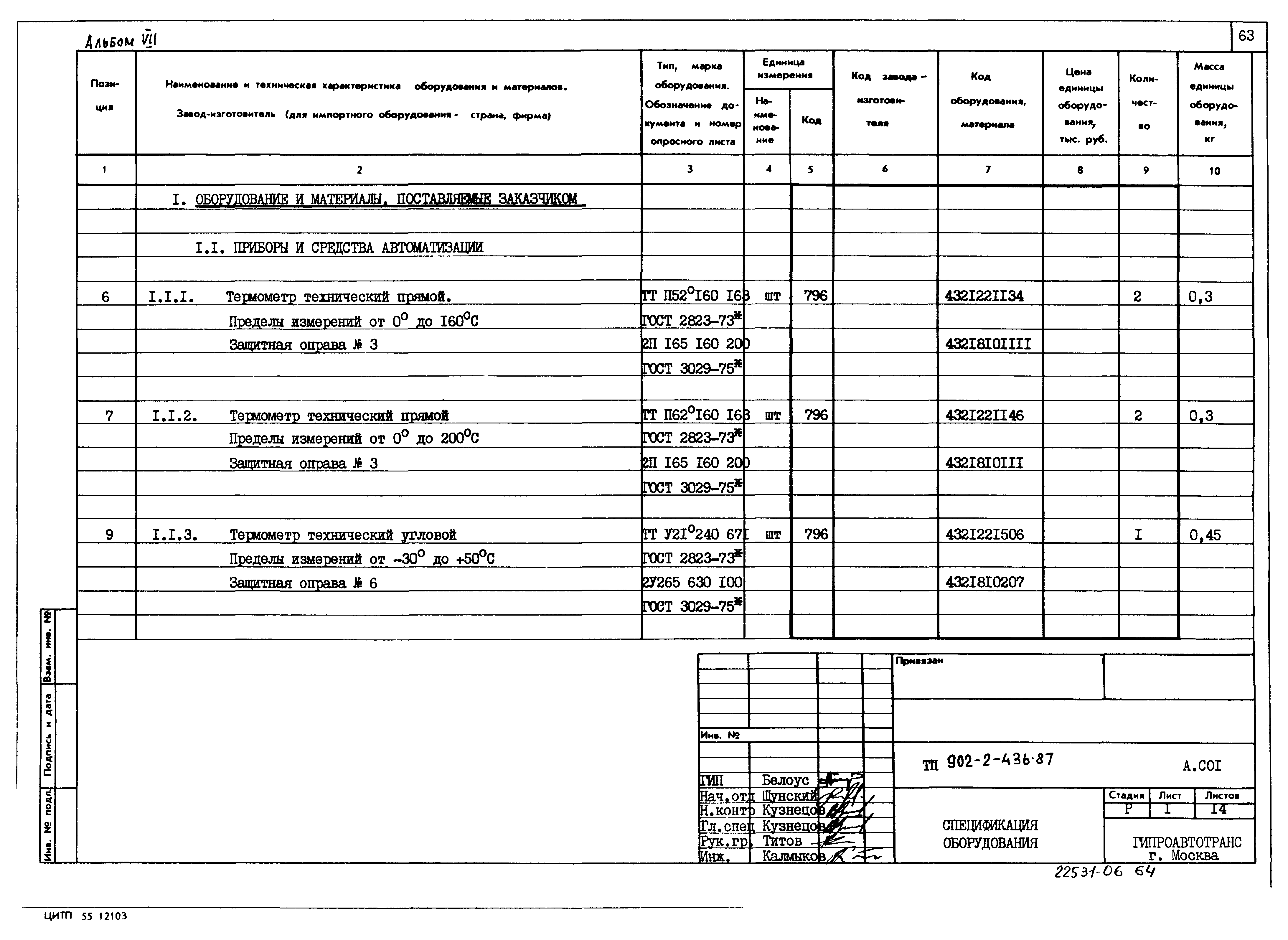 Типовой проект 902-2-436.87