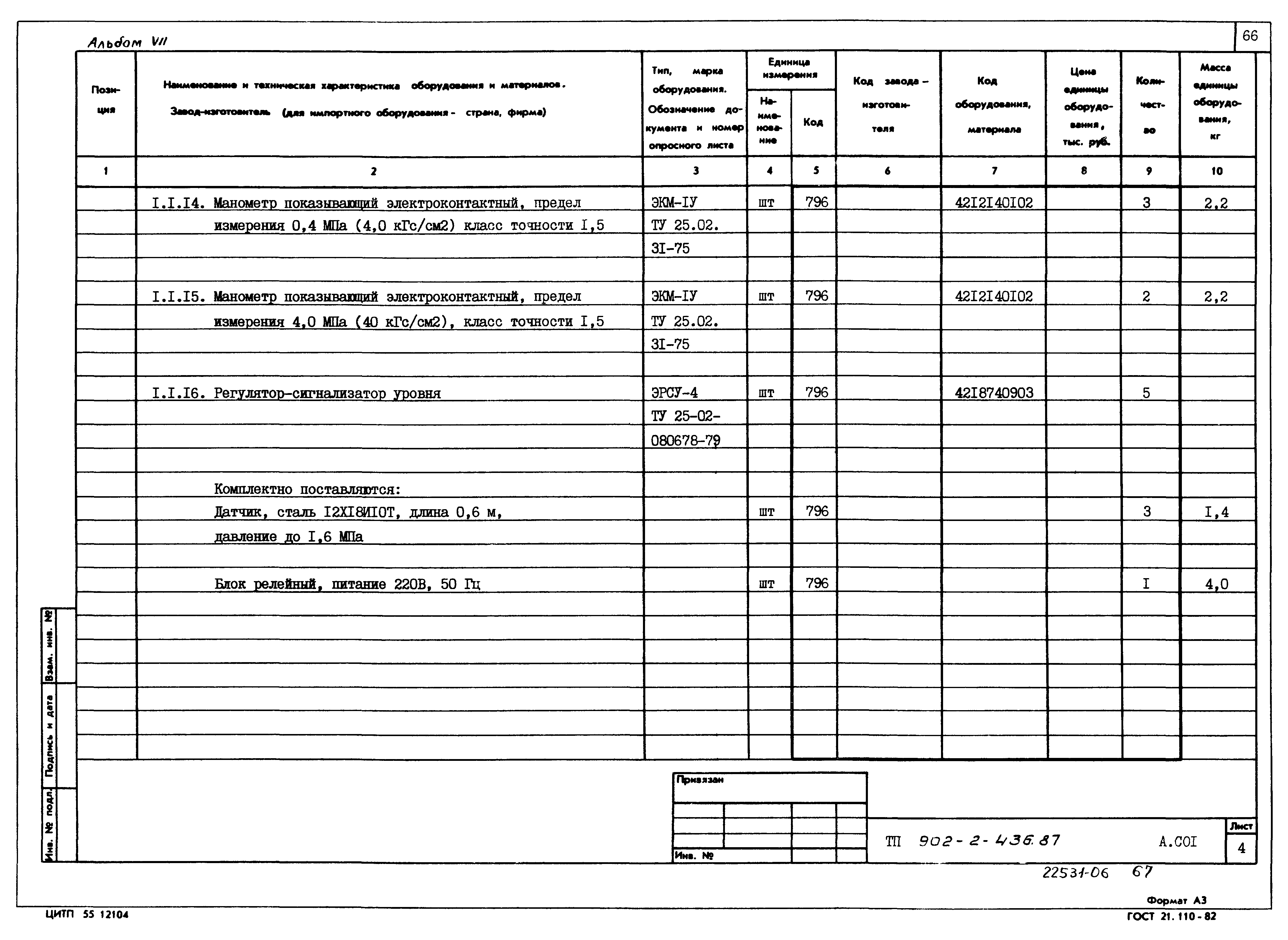 Типовой проект 902-2-436.87