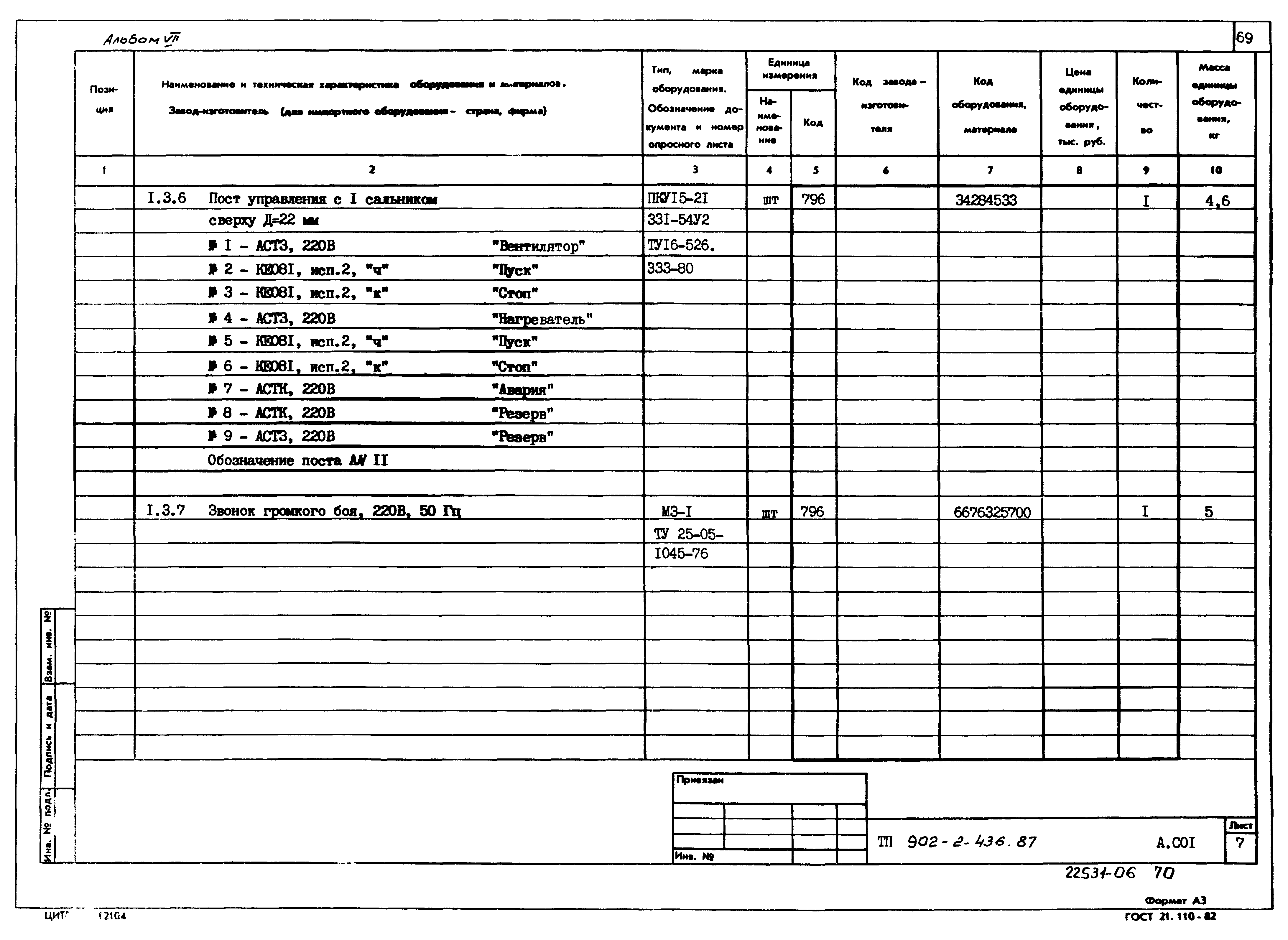 Типовой проект 902-2-436.87