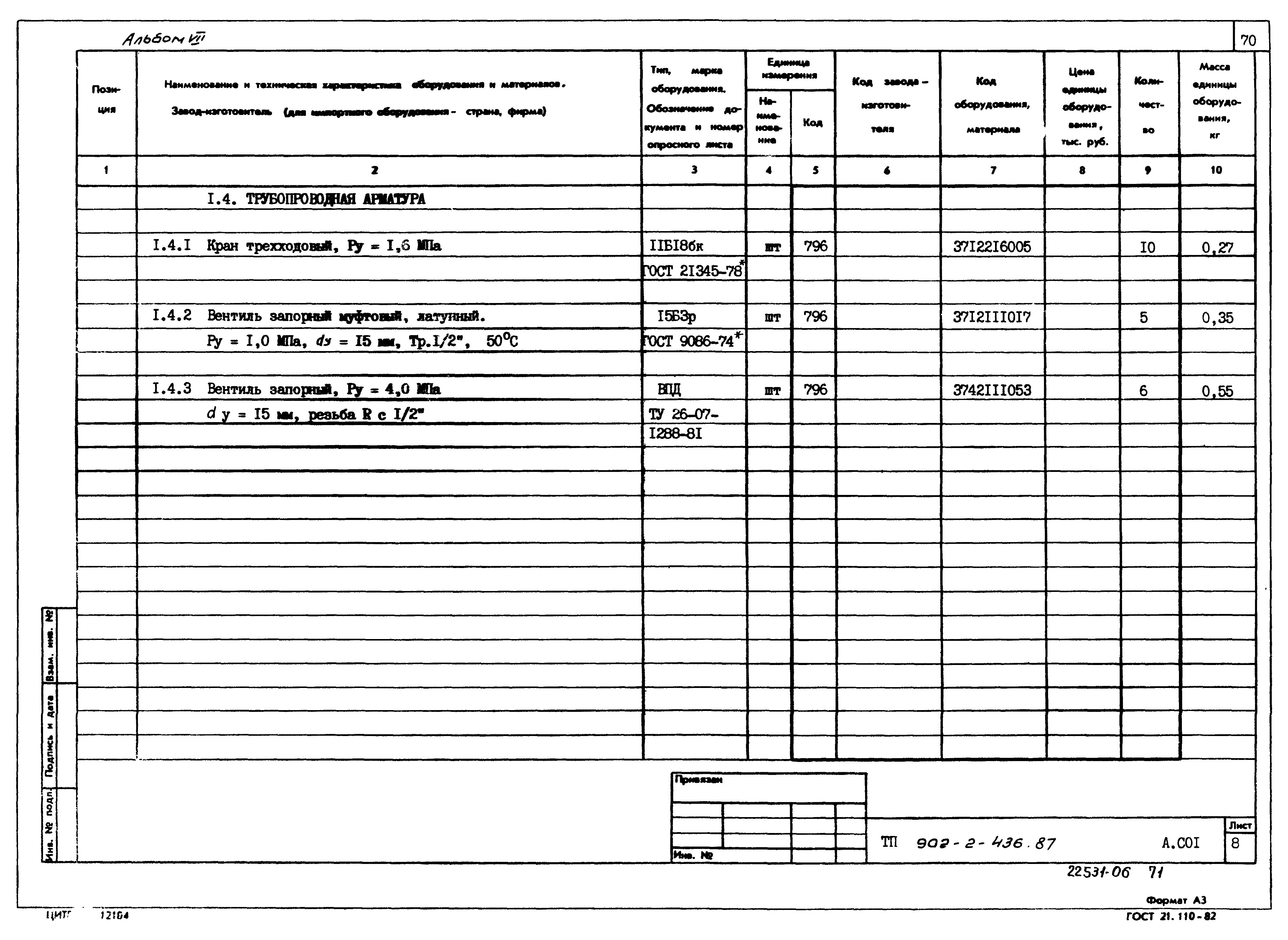 Типовой проект 902-2-436.87