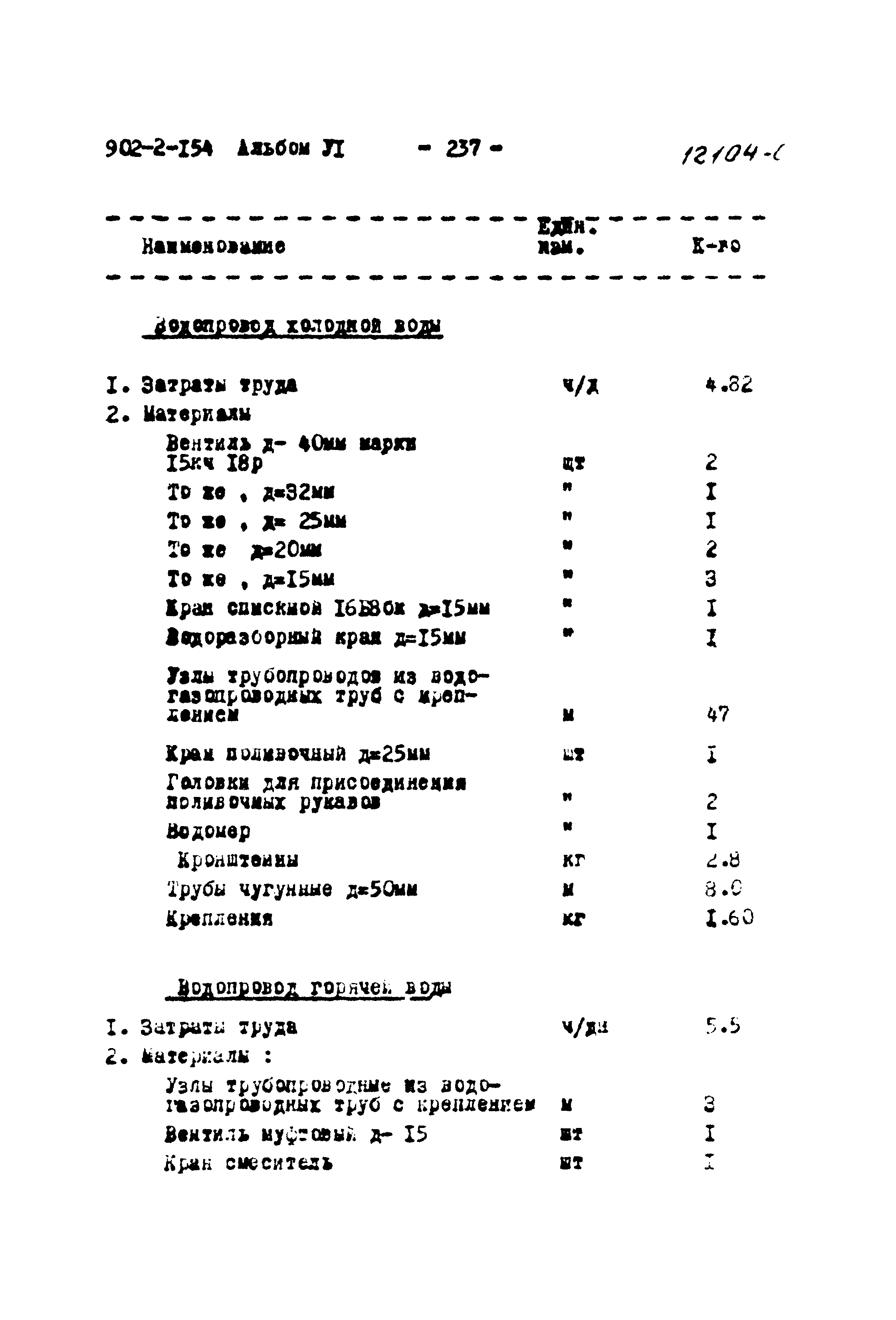 Типовой проект 902-2-154