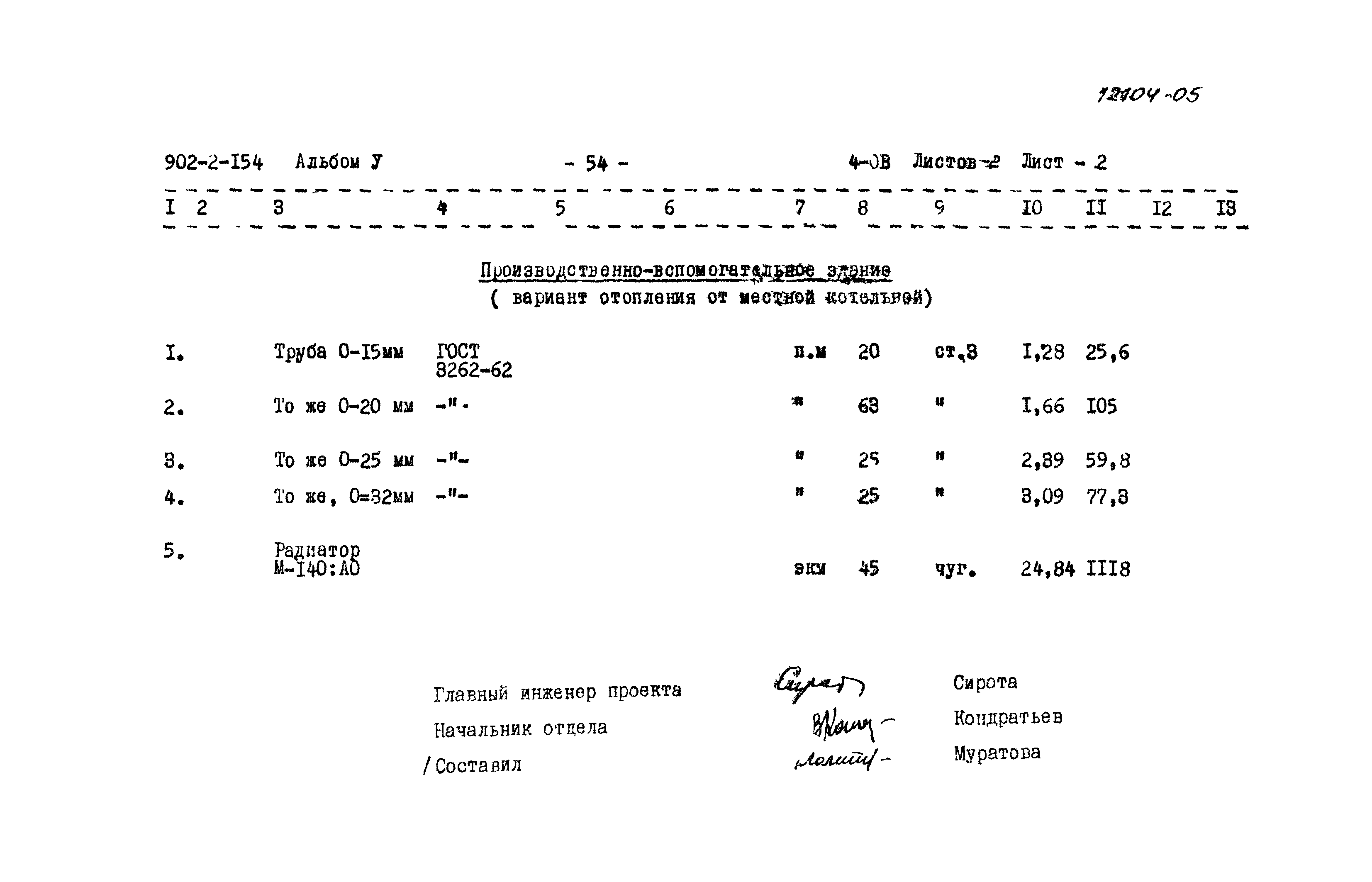 Типовой проект 902-2-154