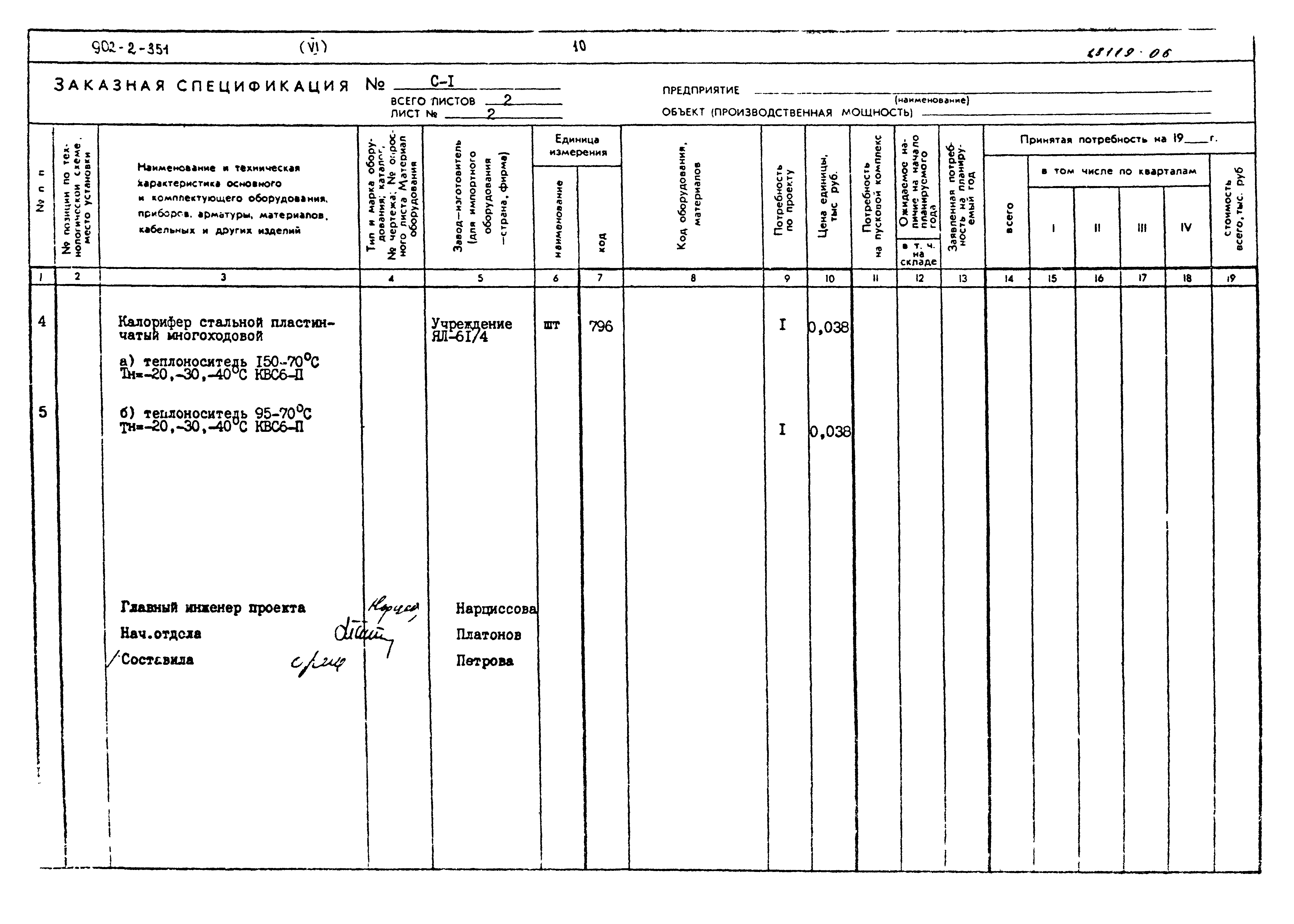 Типовой проект 902-2-351