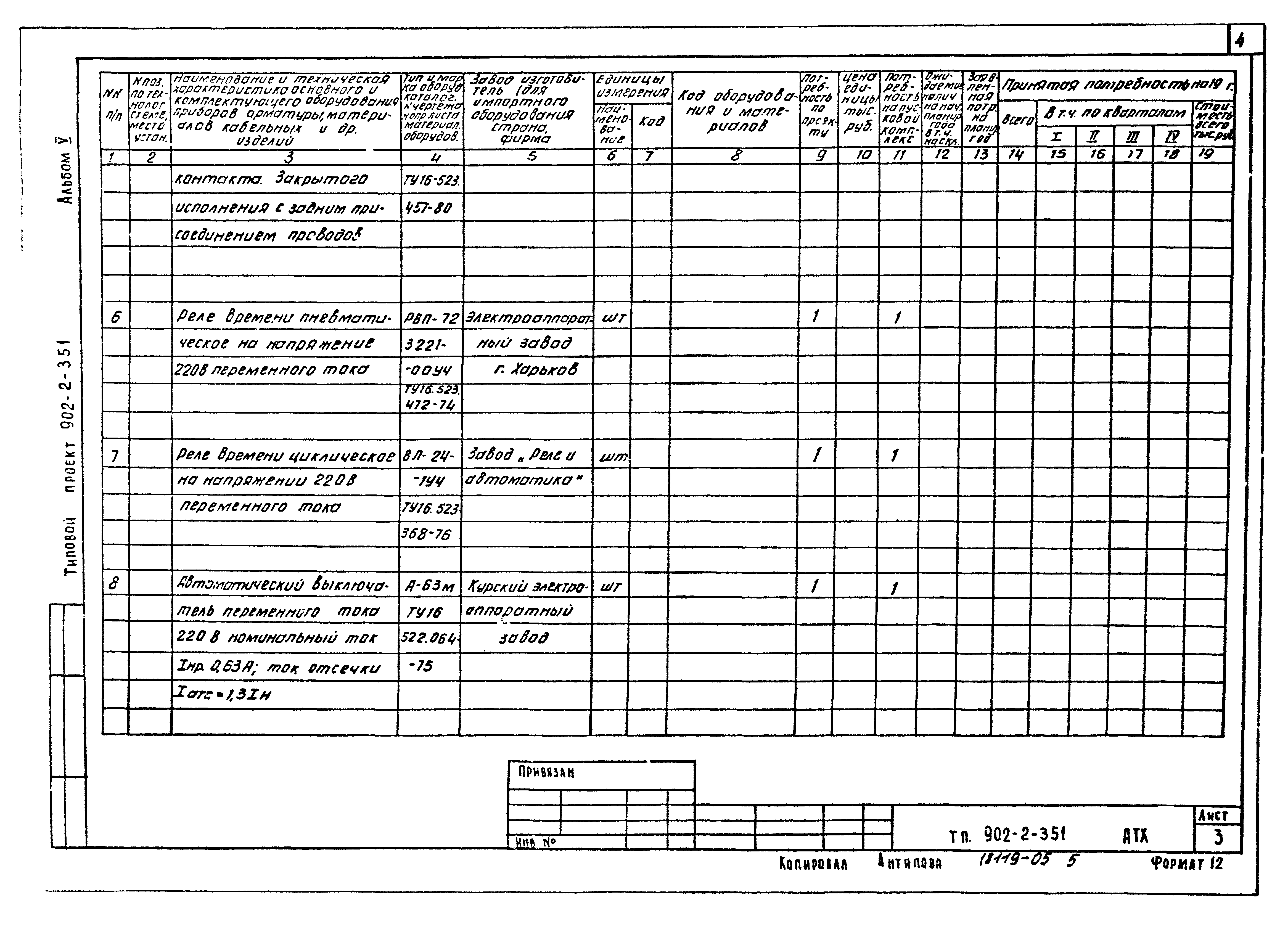 Типовой проект 902-2-351