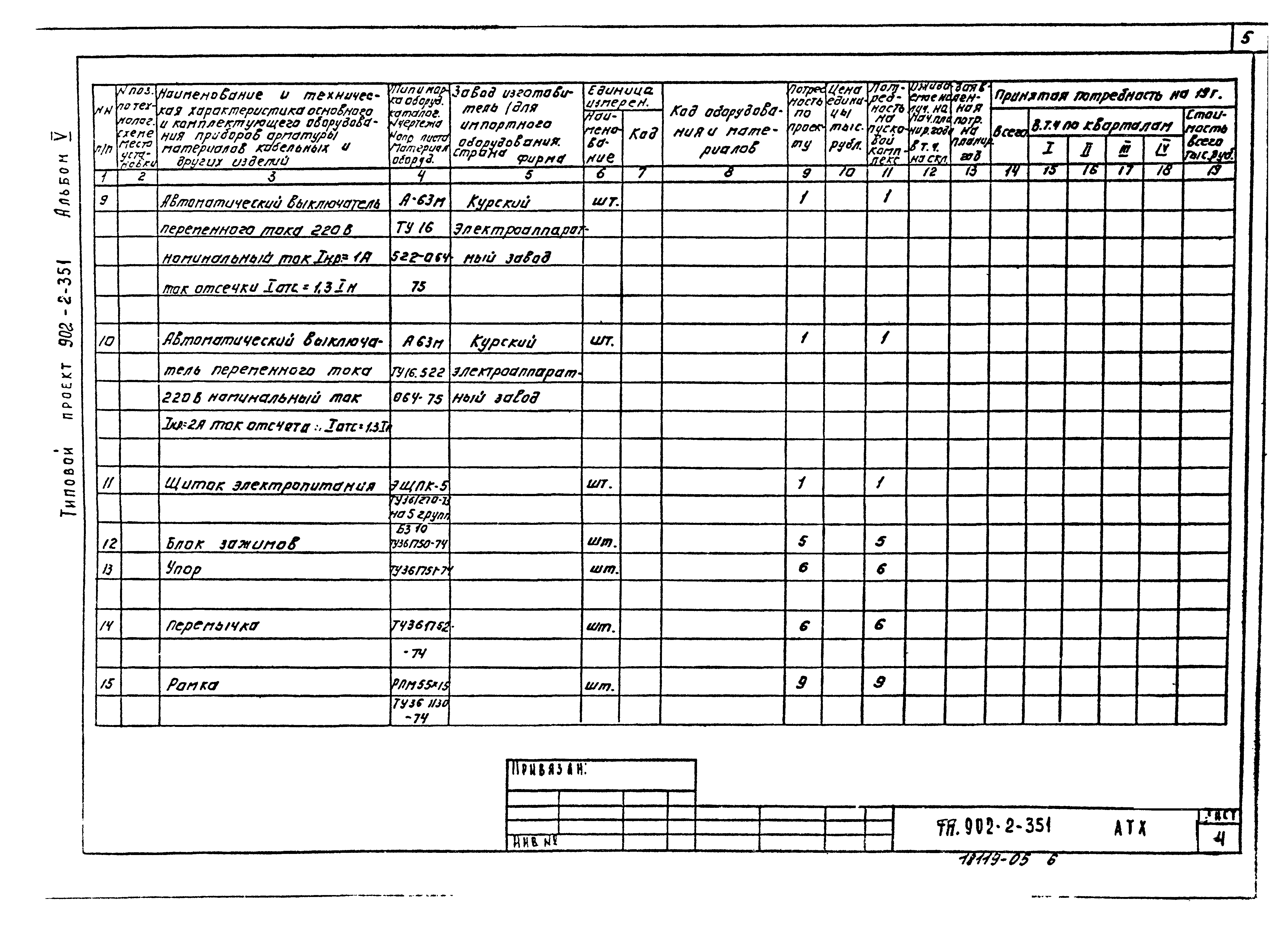 Типовой проект 902-2-351