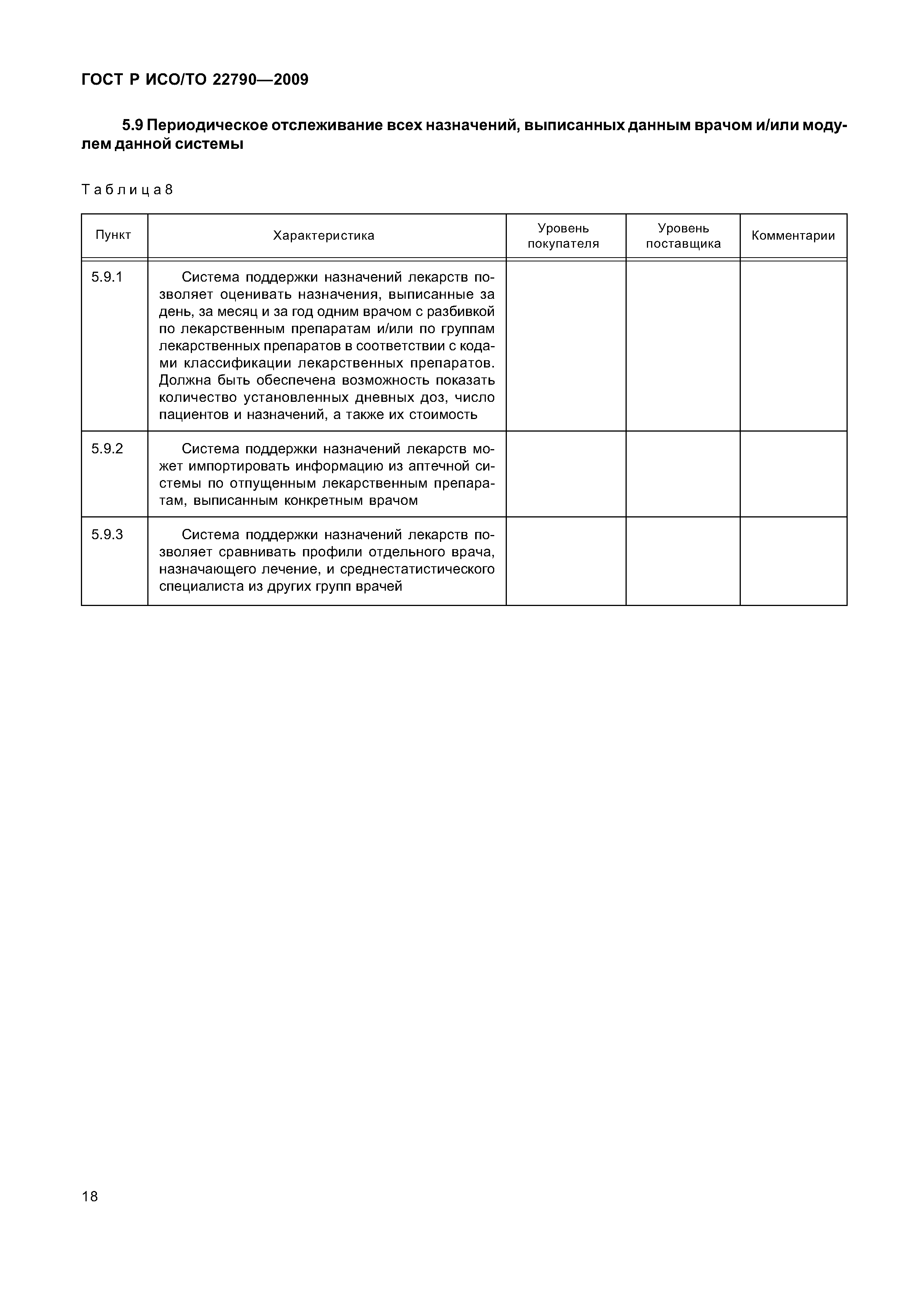 Скачать ГОСТ Р ИСО/ТО 22790-2009 Информатизация здоровья. Функциональные  характеристики систем поддержки назначений лекарств