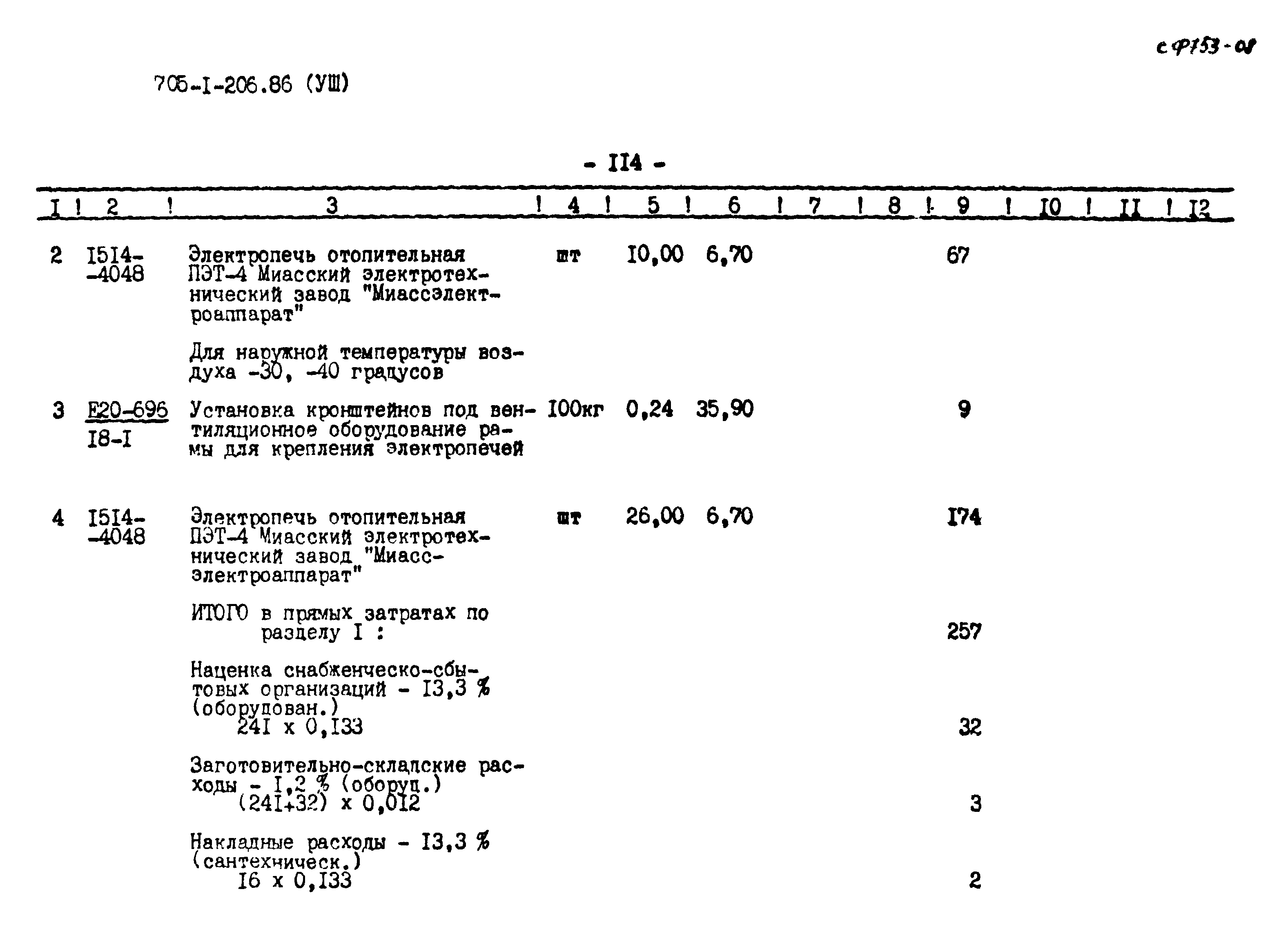 Типовой проект 705-1-206.86