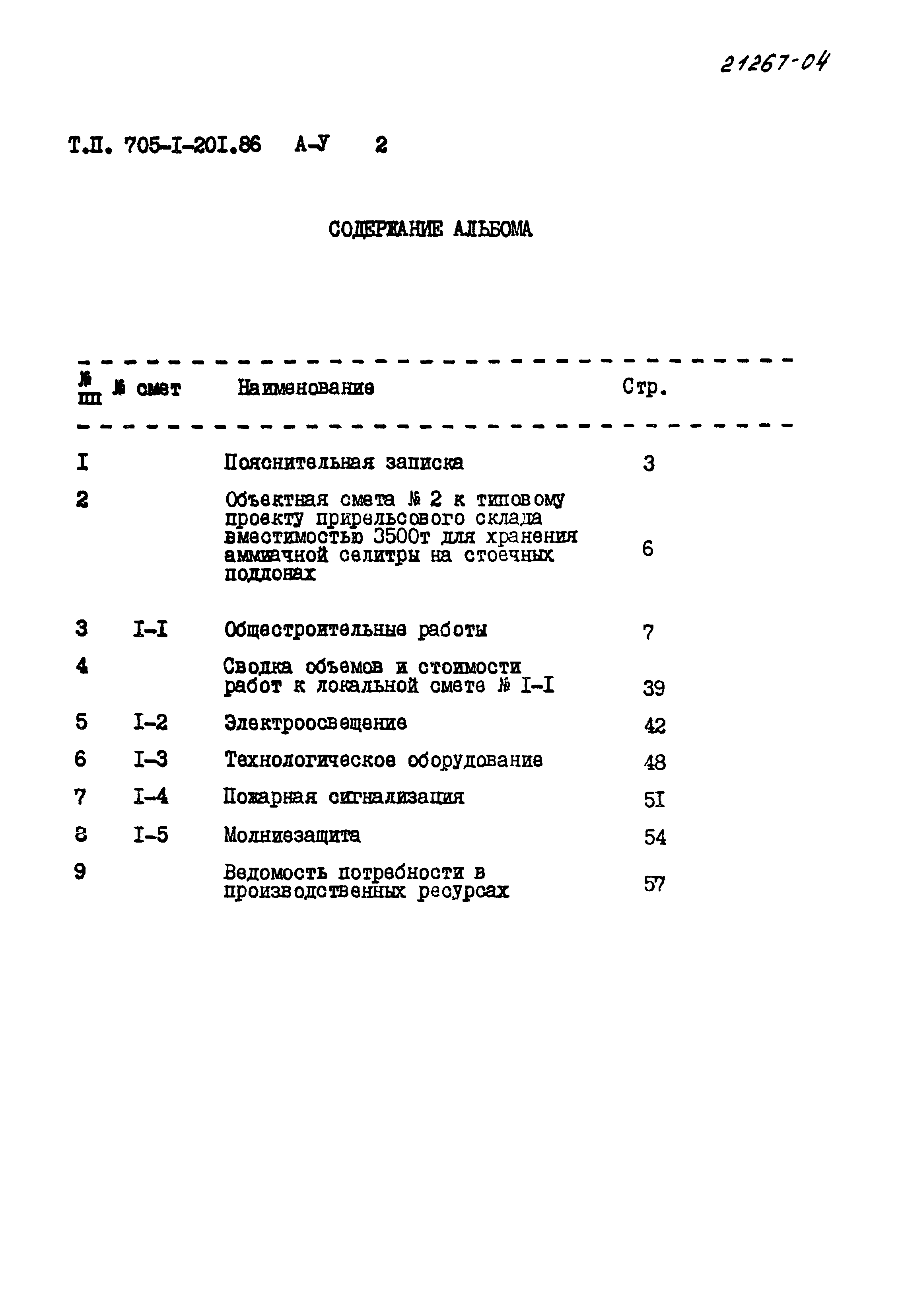 Типовой проект 705-1-201.86