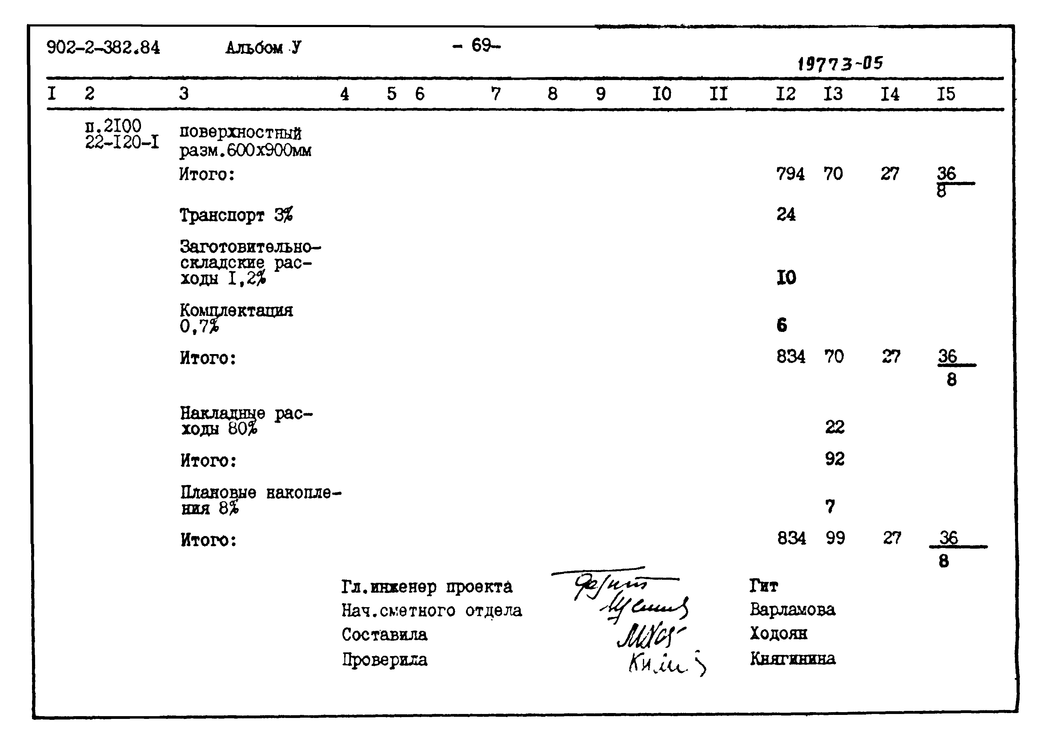 Типовой проект 902-2-382.84