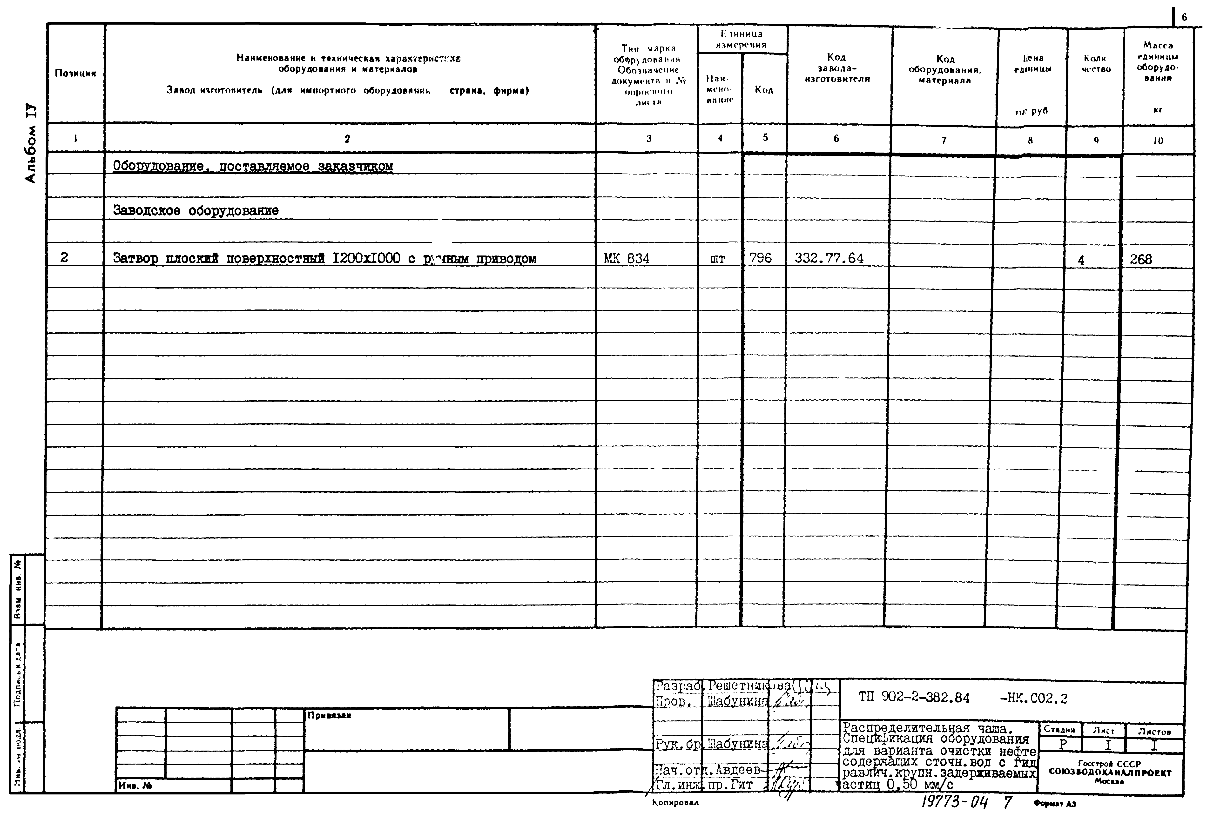 Типовой проект 902-2-382.84