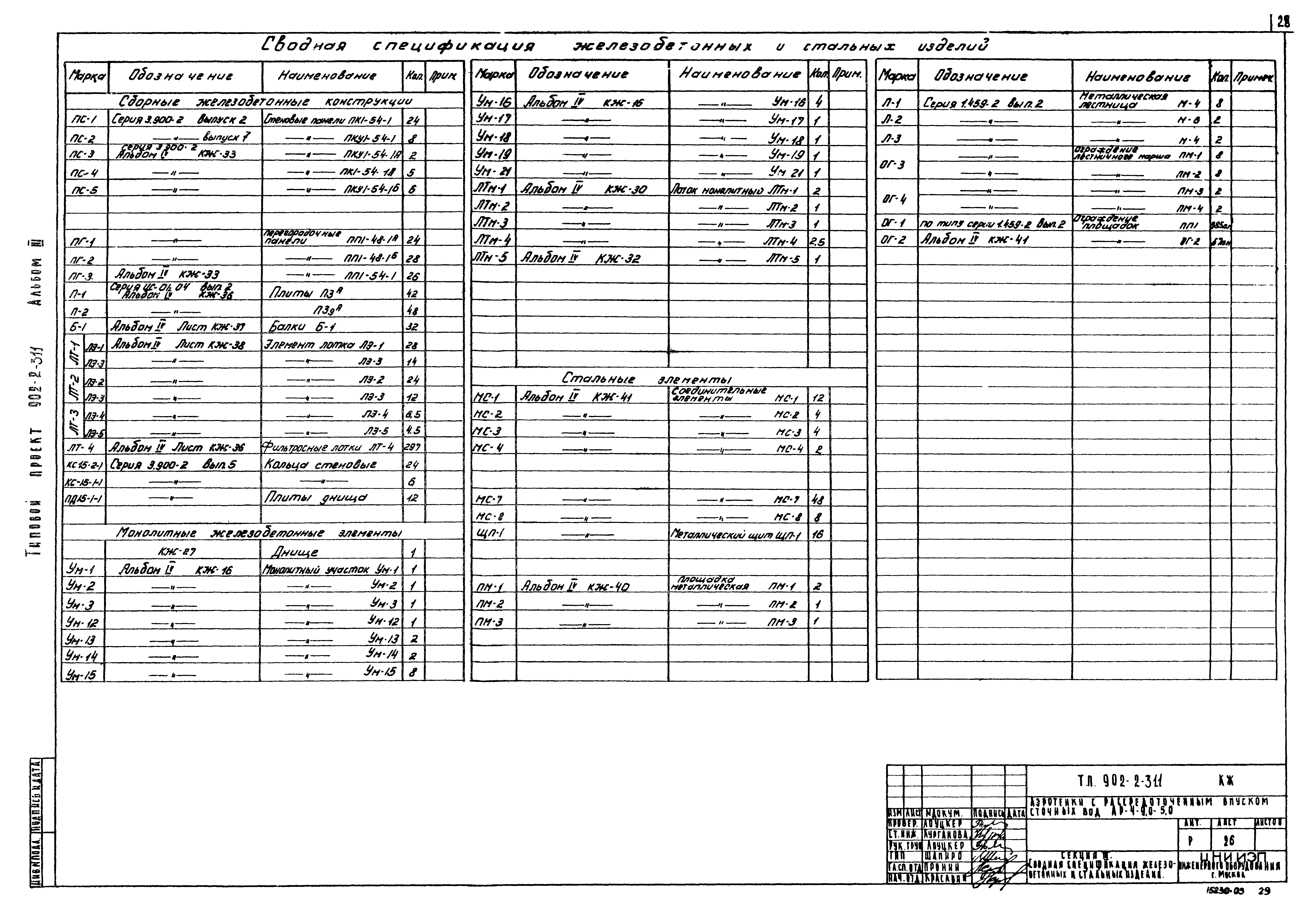 Типовой проект 902-2-311