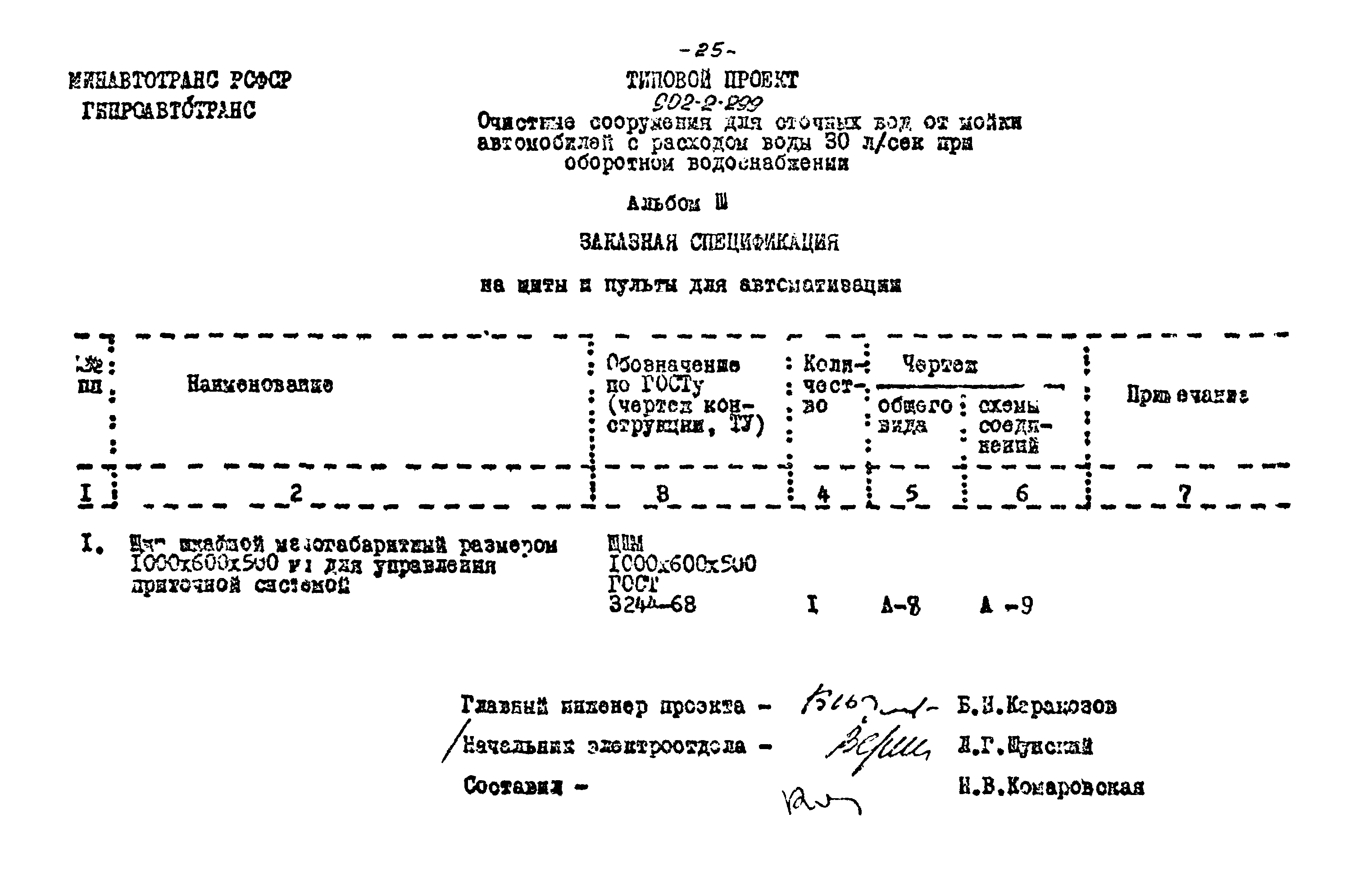 Типовой проект 902-2-299