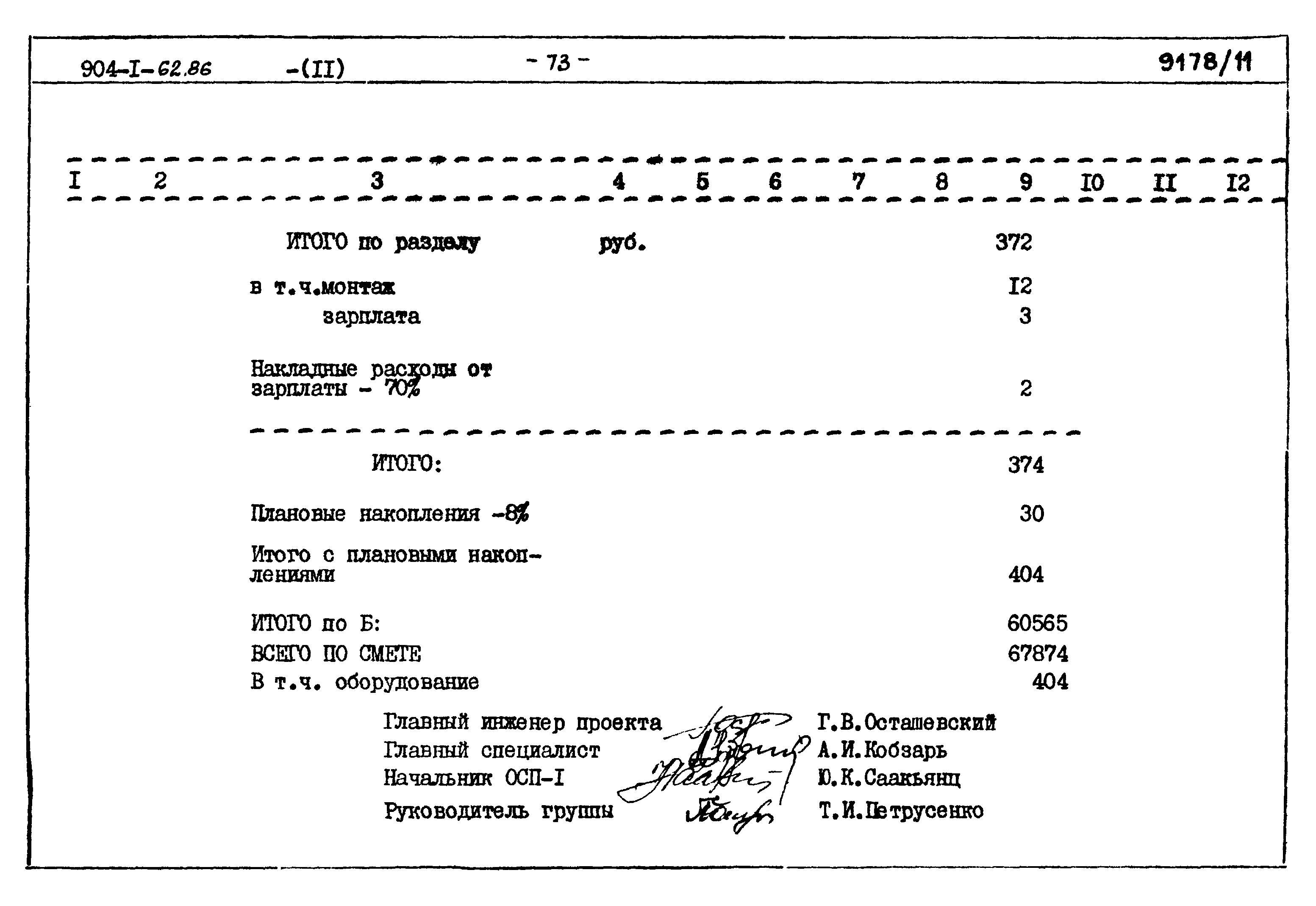 Типовой проект 904-1-62.86