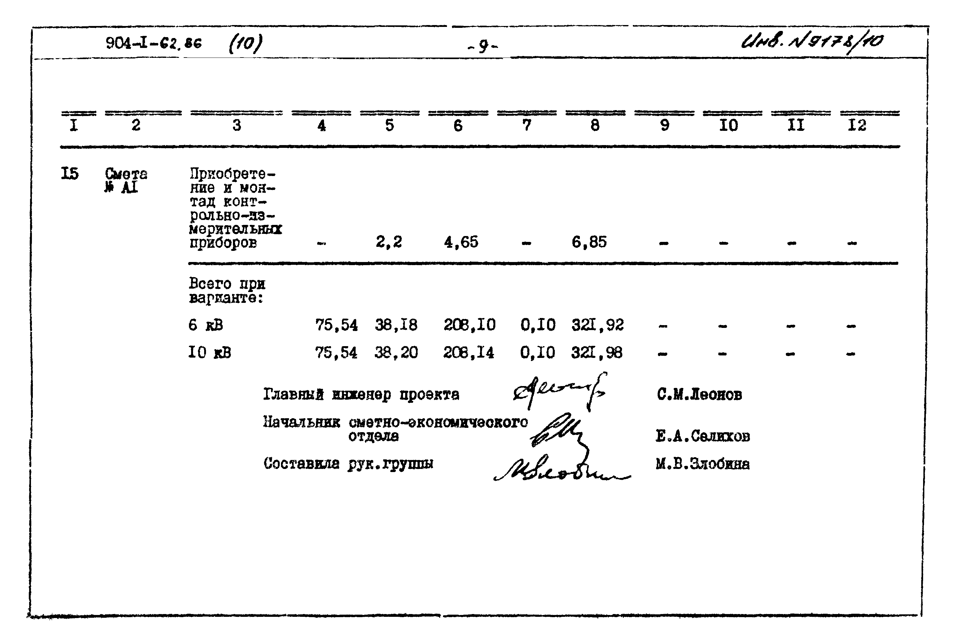 Типовой проект 904-1-62.86